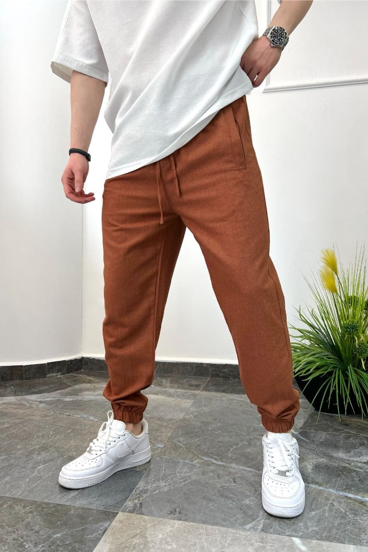NOMARC Büzme İpli Uzun Jogger Pantolon 1