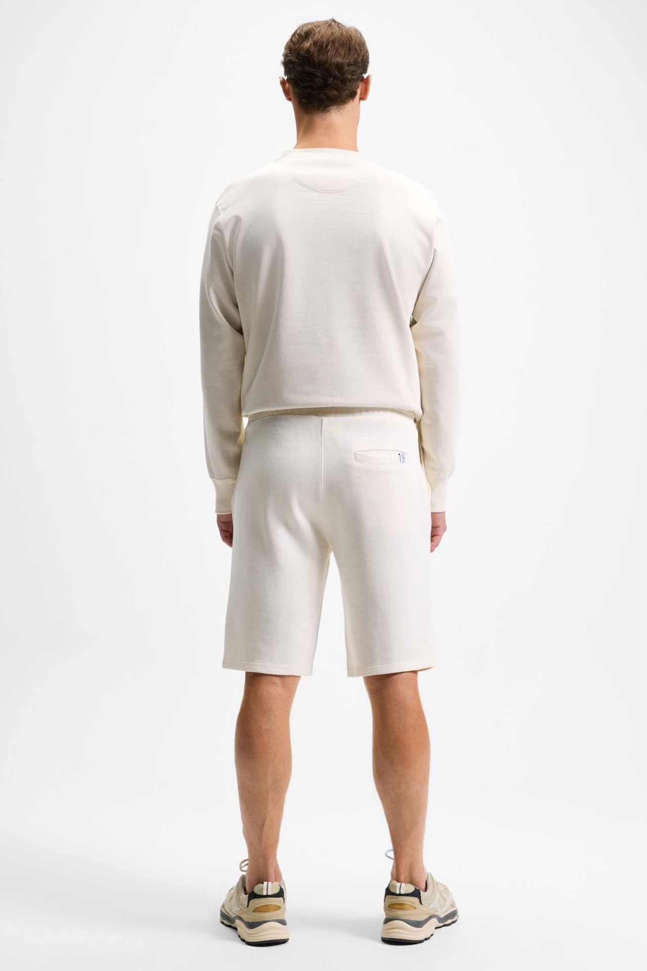 GRIMELANGE Mid Waist Straight Leg Sweat Shorts 6