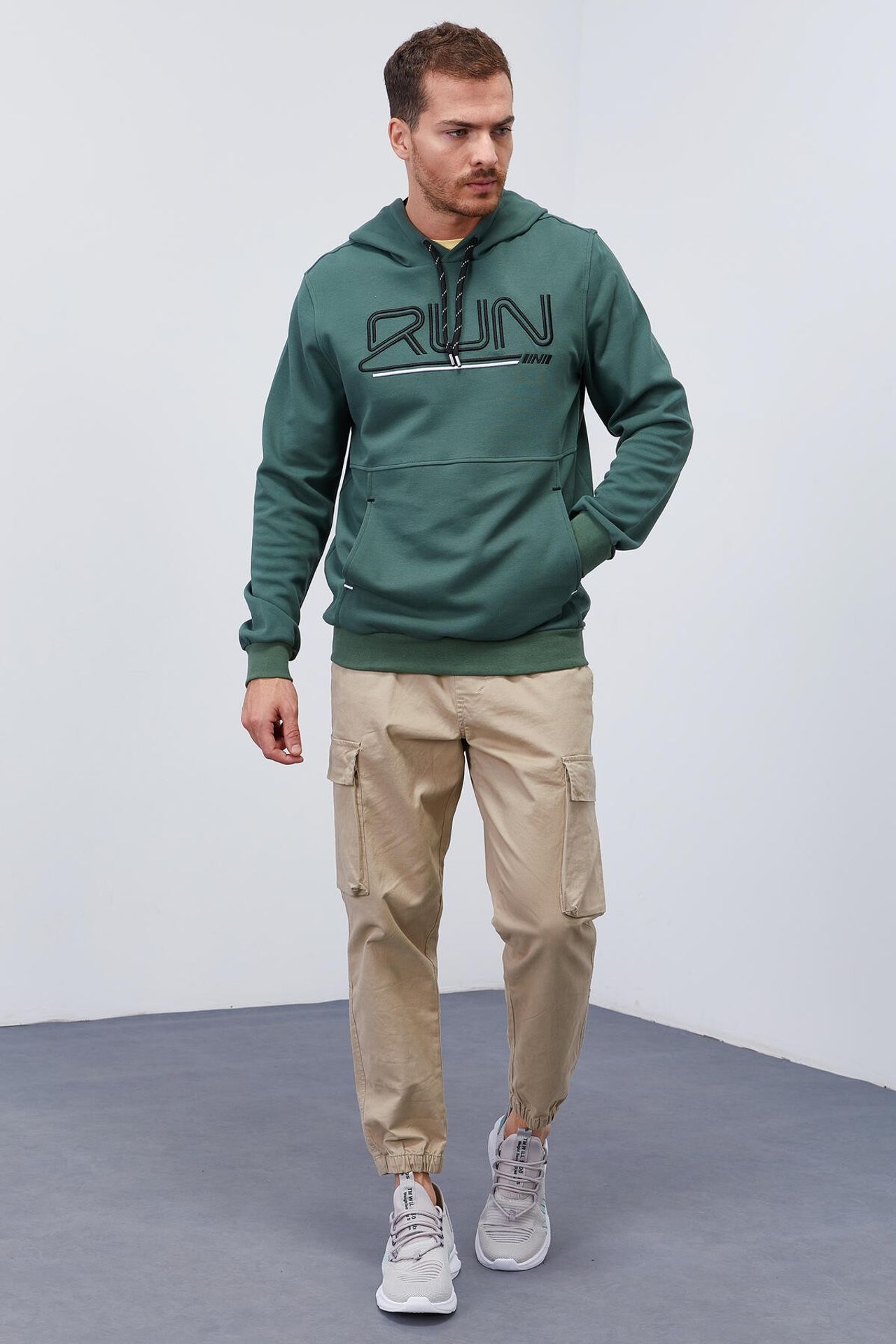TOMMY Men's Logo Printed Hooded Sweatshirt 2