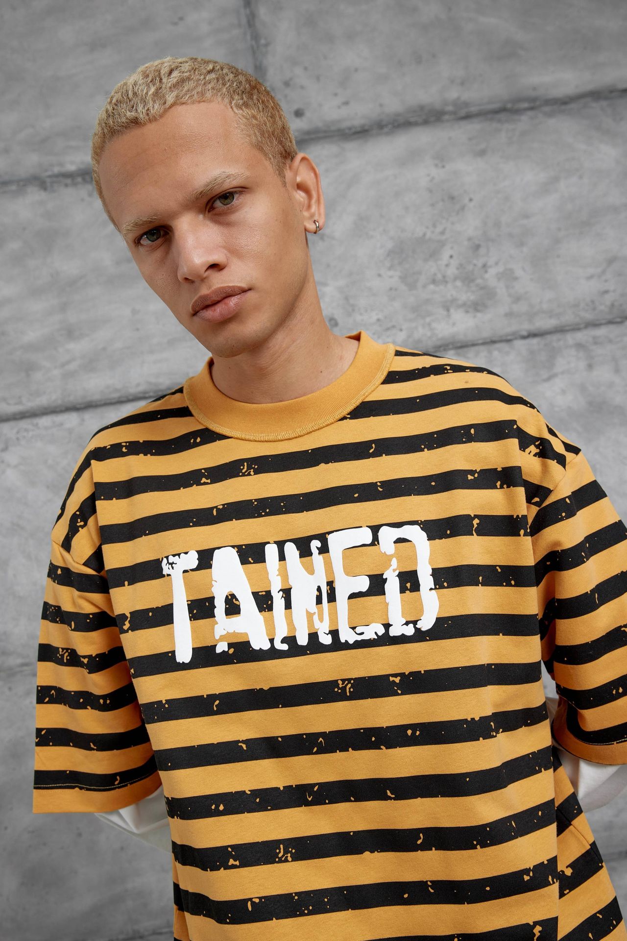 NOMARC Bol Çizgili Bisiklet Yaka Sweatshirt 5