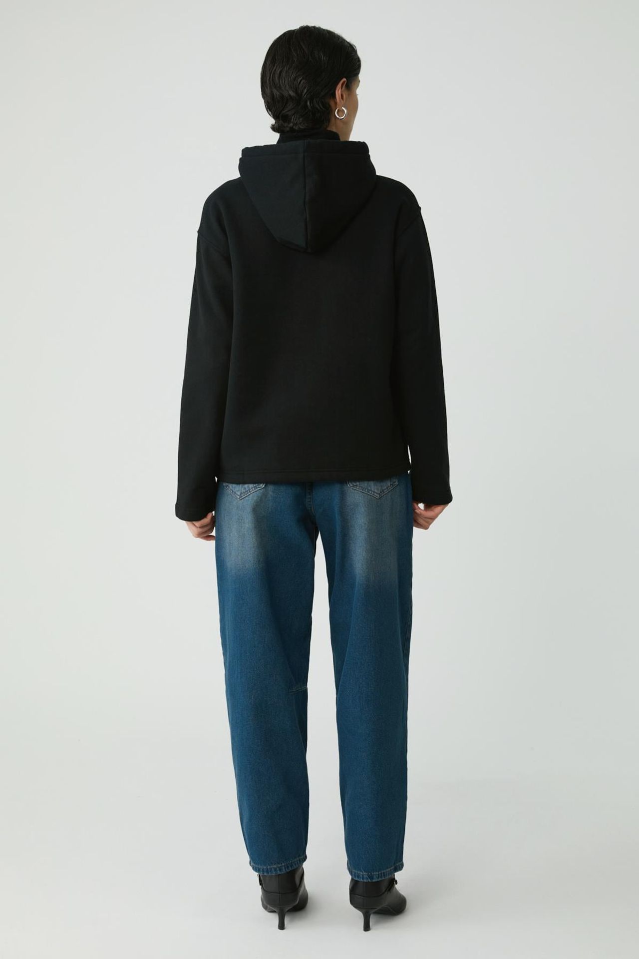 ETHIQUET Plain Hooded Pocket Hoodie 5