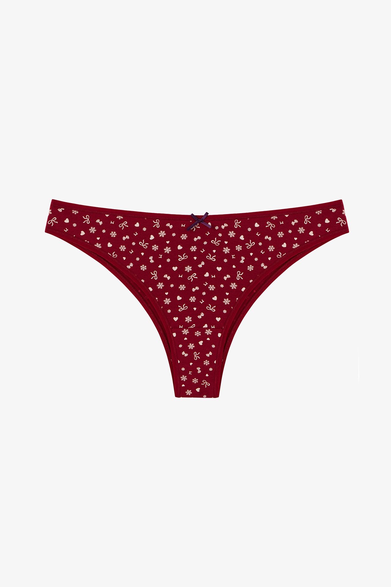 PENTI Snow Cute Bow Print 3-Pack Brazilian Briefs 3