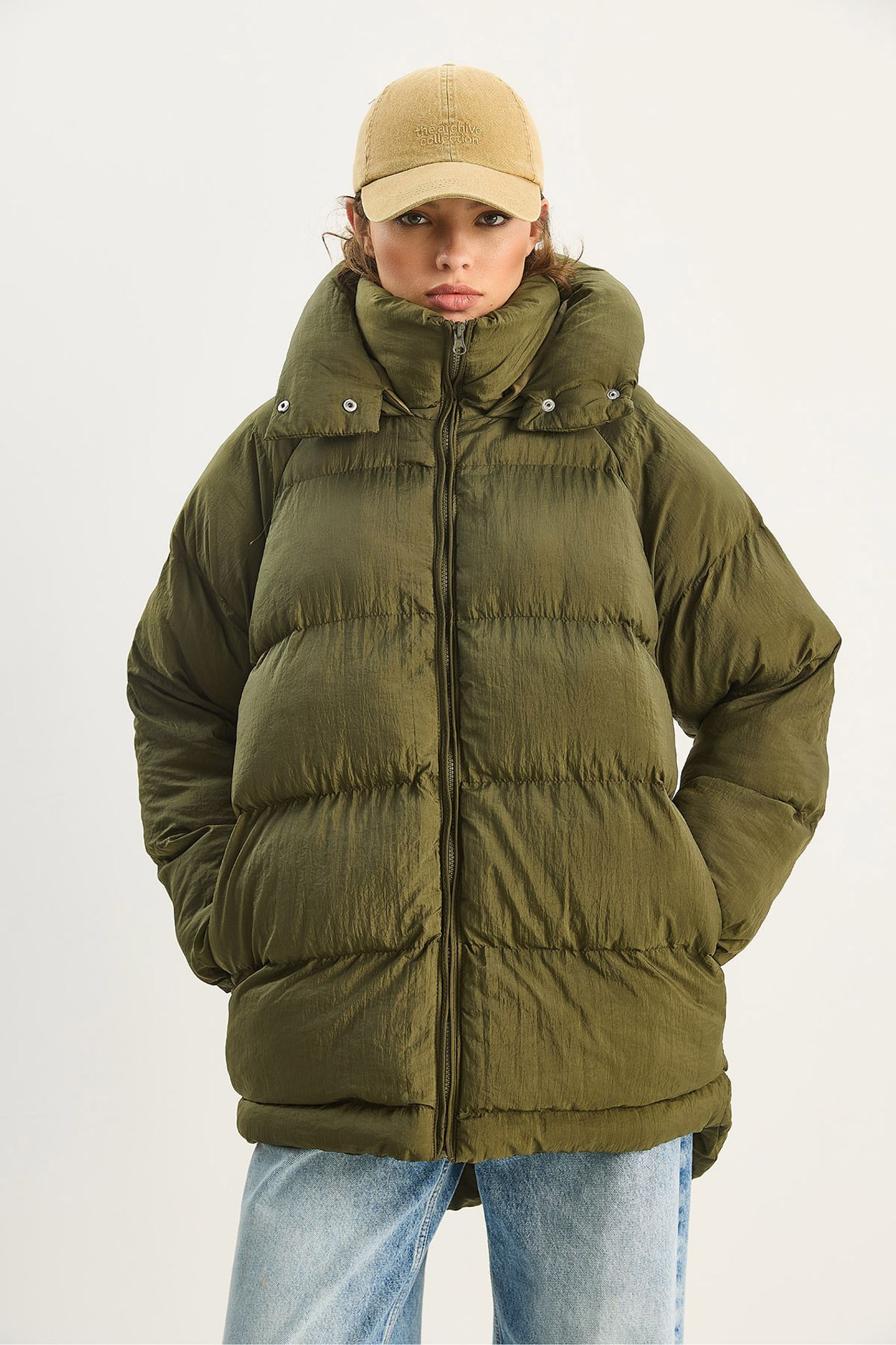 LUCCI Oversized Hooded Puffer Coat
