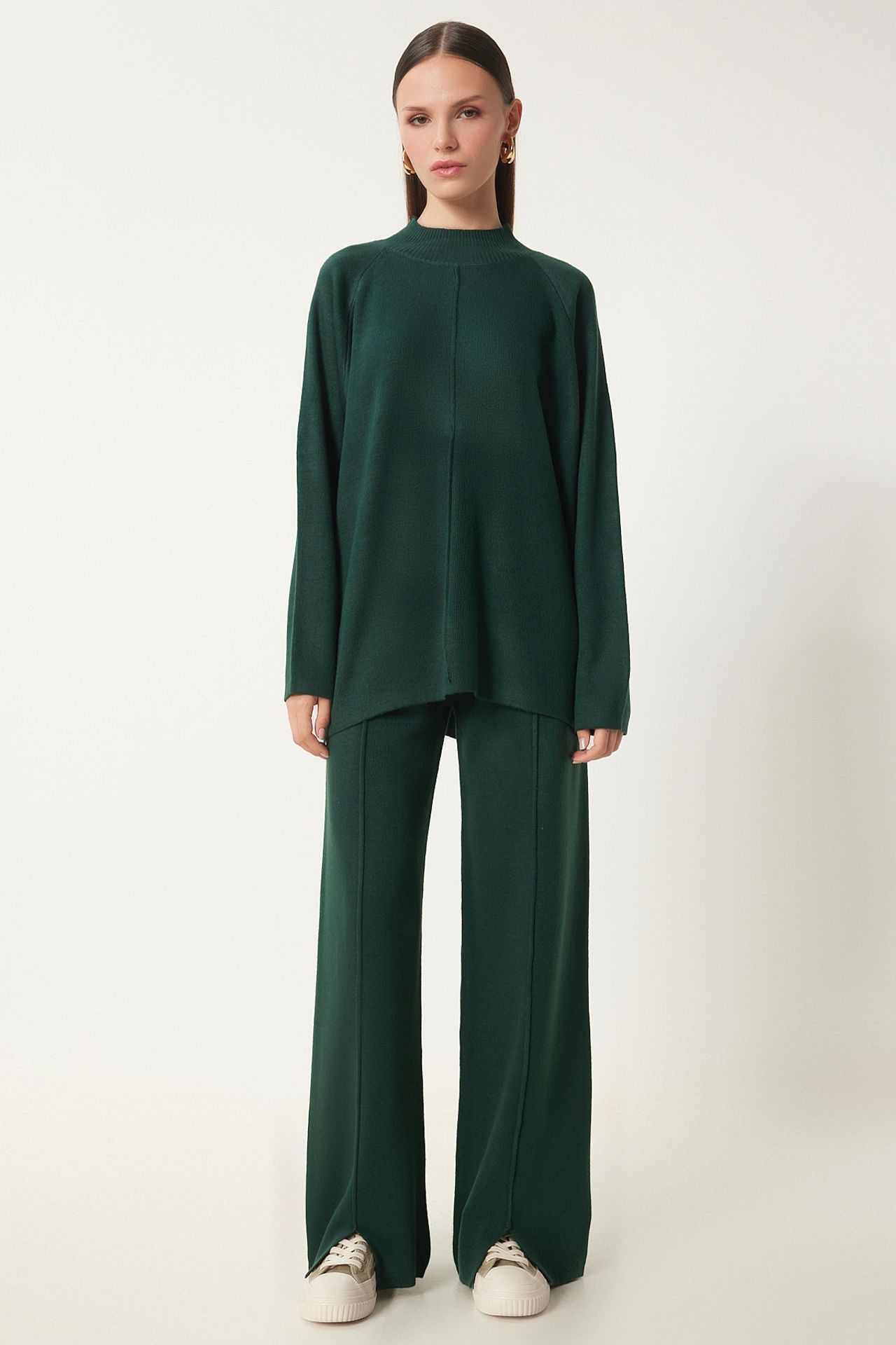 ISTANBUL Rib Detailed Knitted Two-Piece Set