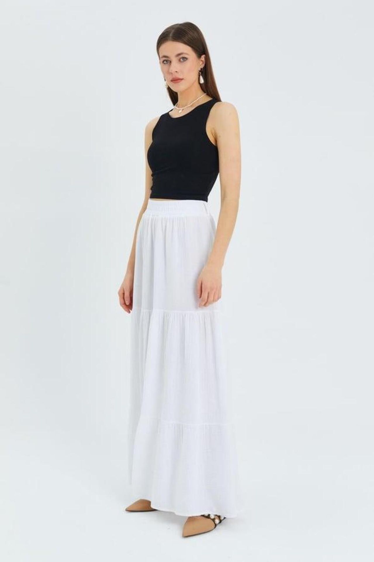 Mixray Maxi Cotton Skirt 3