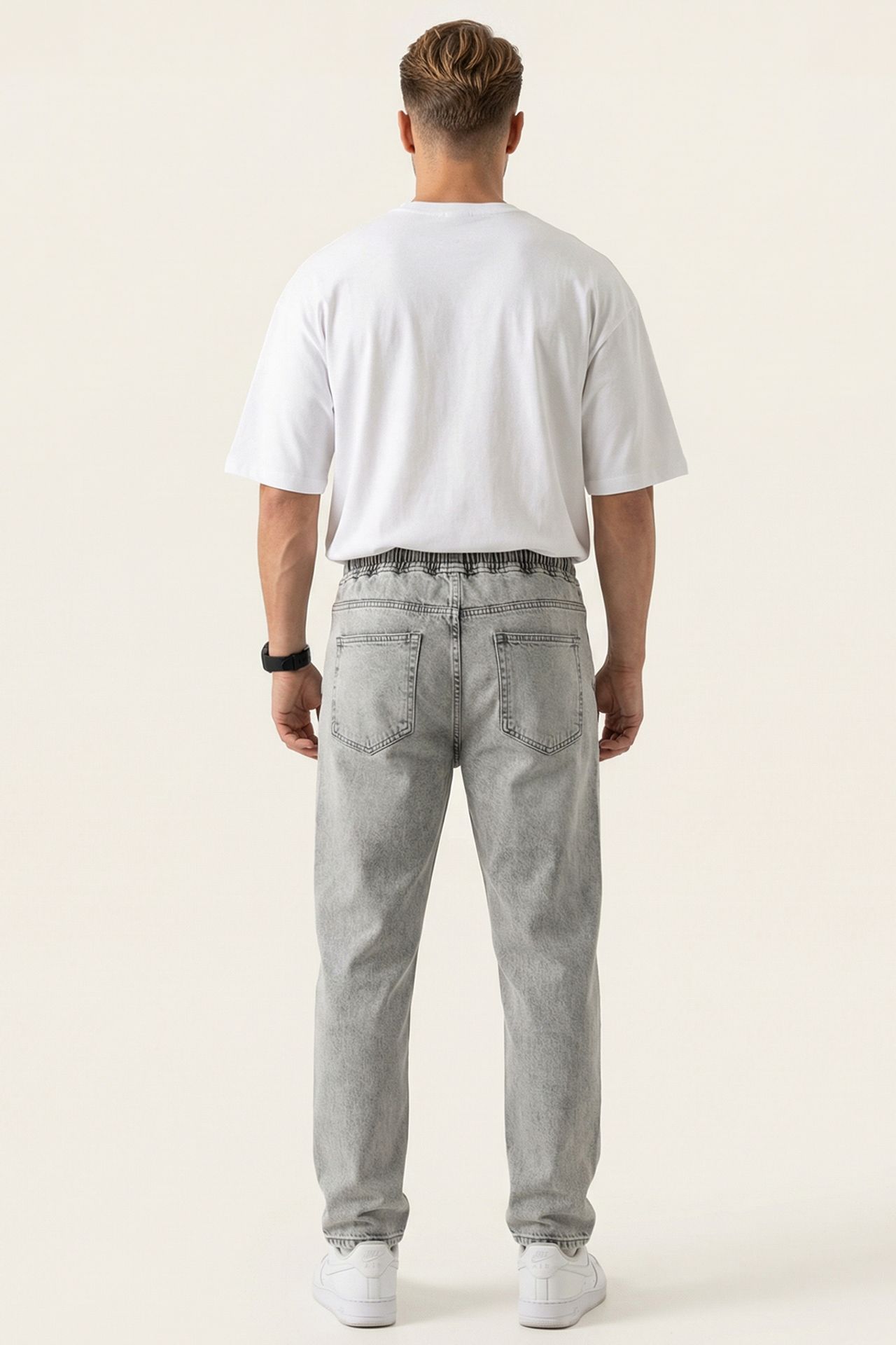 BDART Relaxed Fit Denim Pants with Drawstring Waist 3