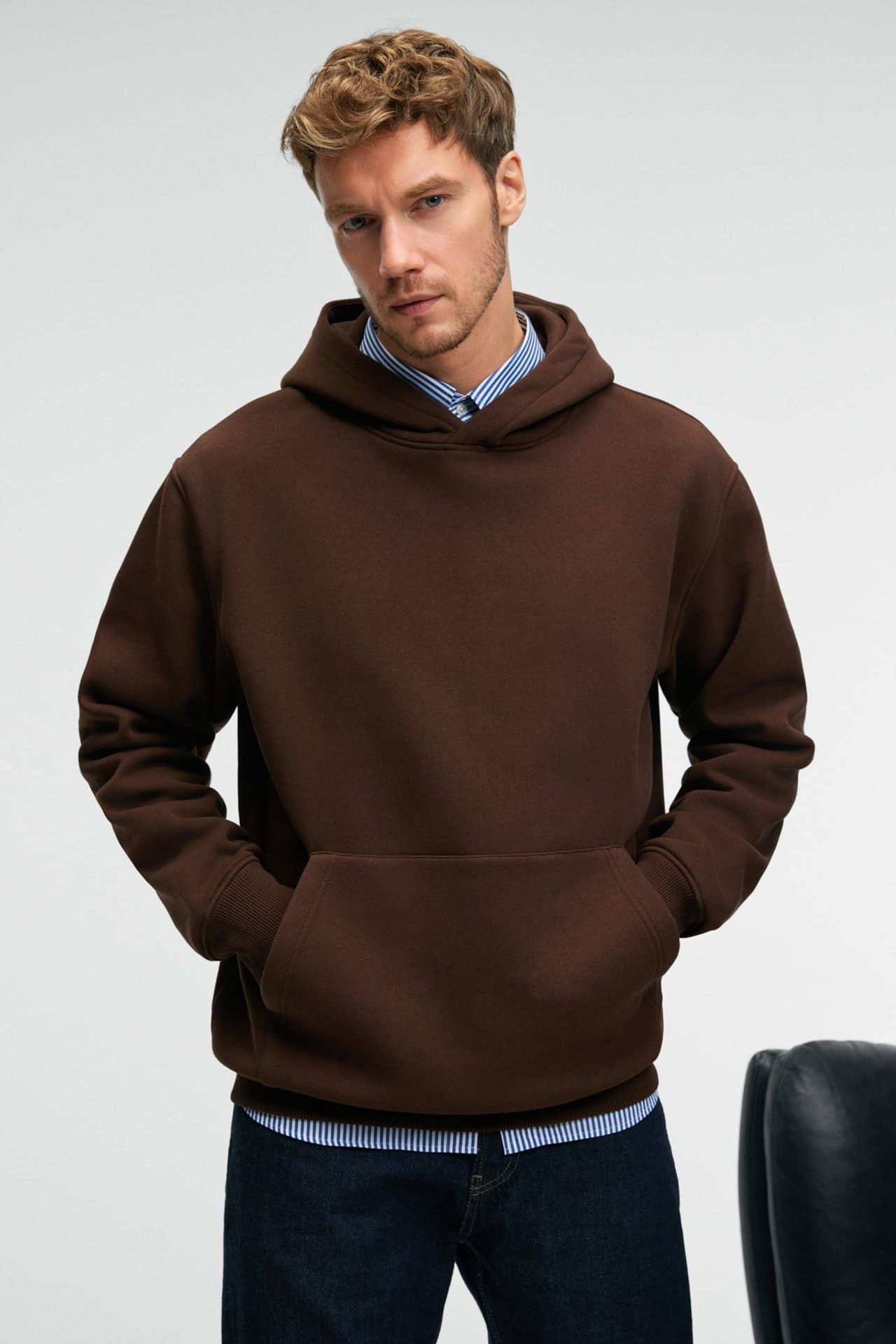 GRIMELANGE Geniş Kesimli Kapüşonlu Cepli Sweatshirt 1