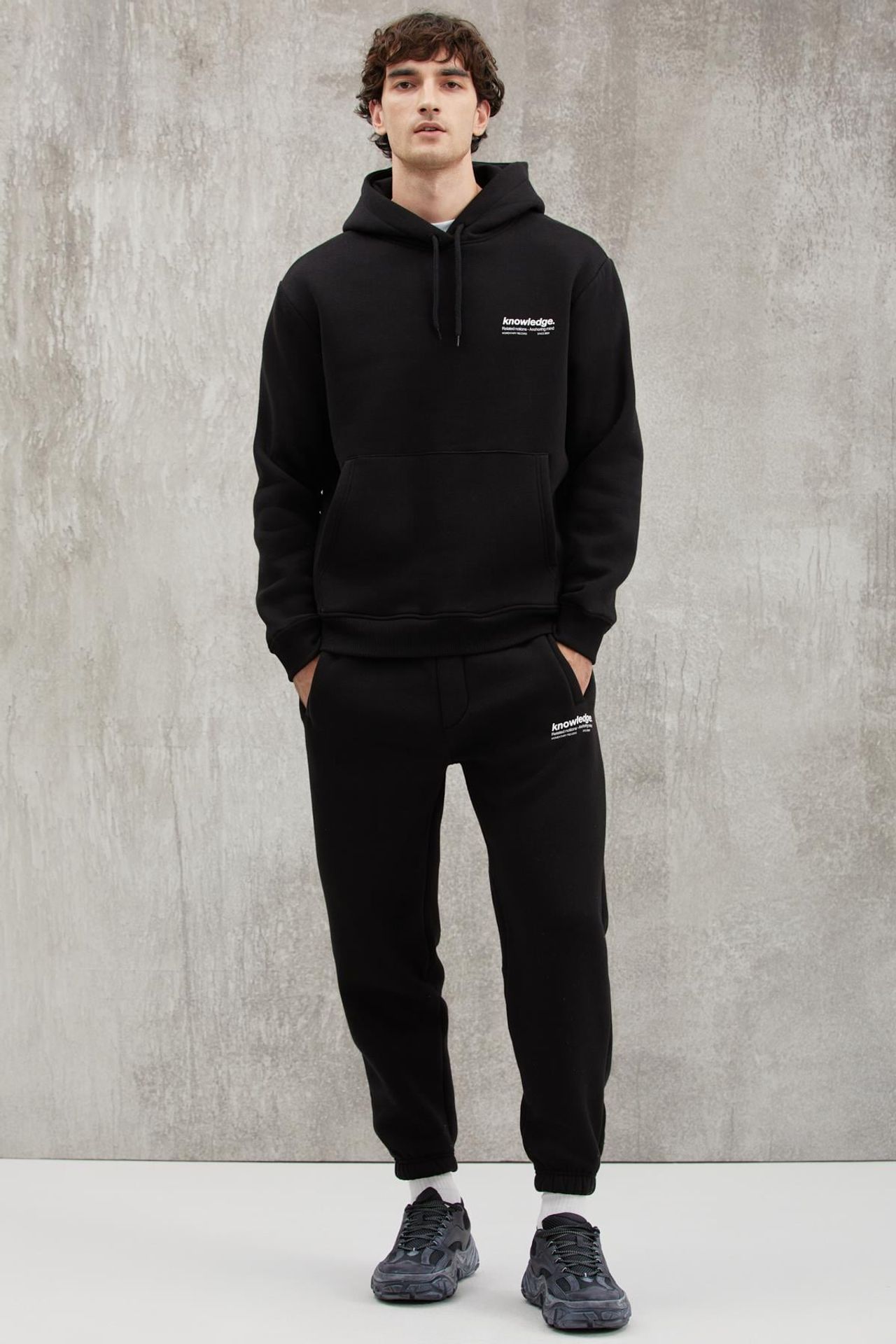 GRIMELANGE Baskılı Kapüşonlu Sweatshirt 4