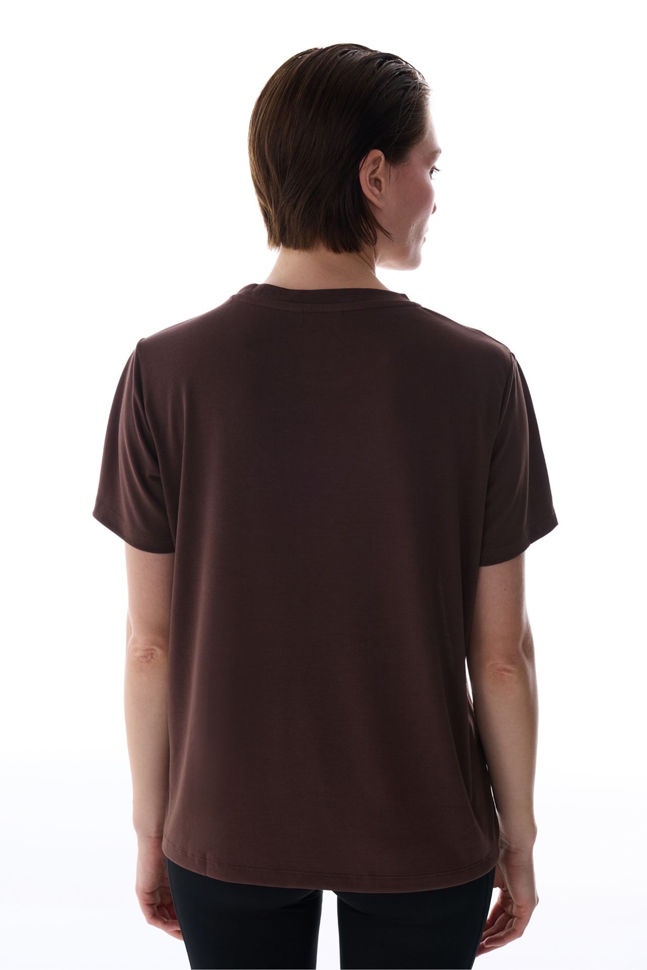 PENTI Women's Modal T-Shirt Crew Neck 6