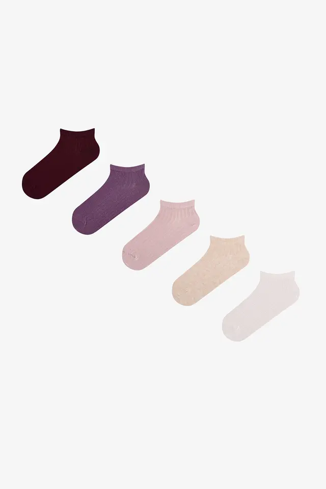 PENTI Earth Ribbed 2-Pack No-Show Socks