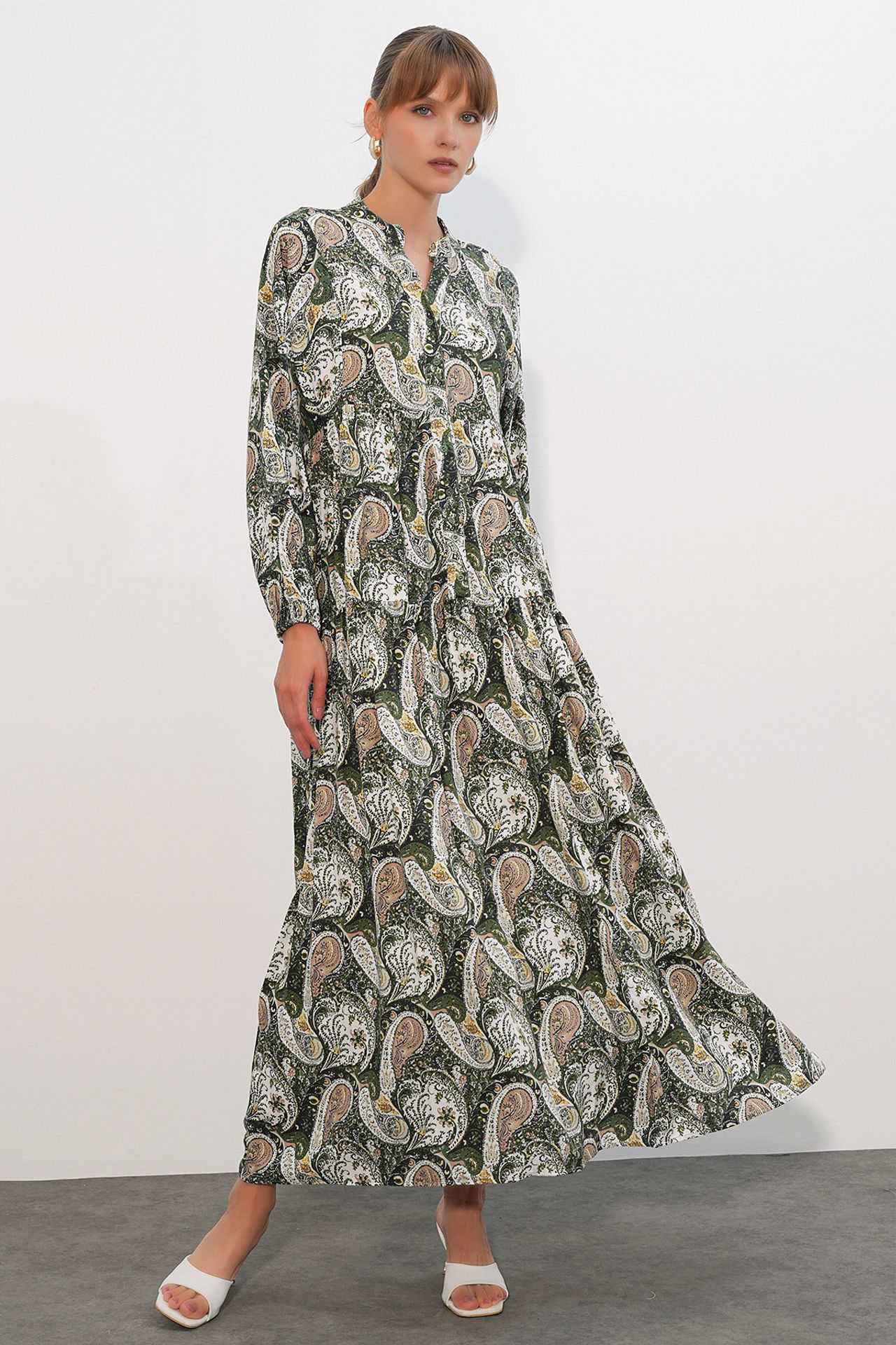 BDART Patterned V-Neck Maxi Dress 2