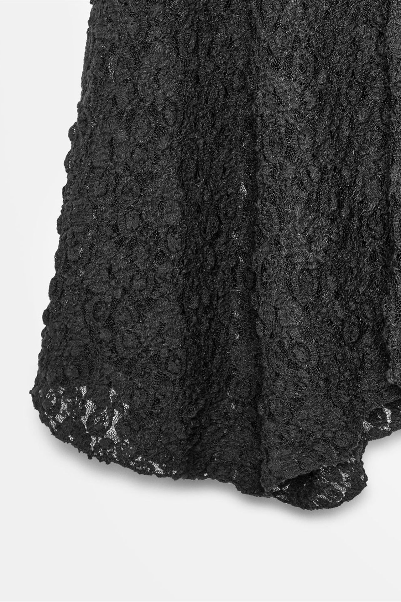 DILVIN High-Waist Lace A-Line Midi Skirt 7