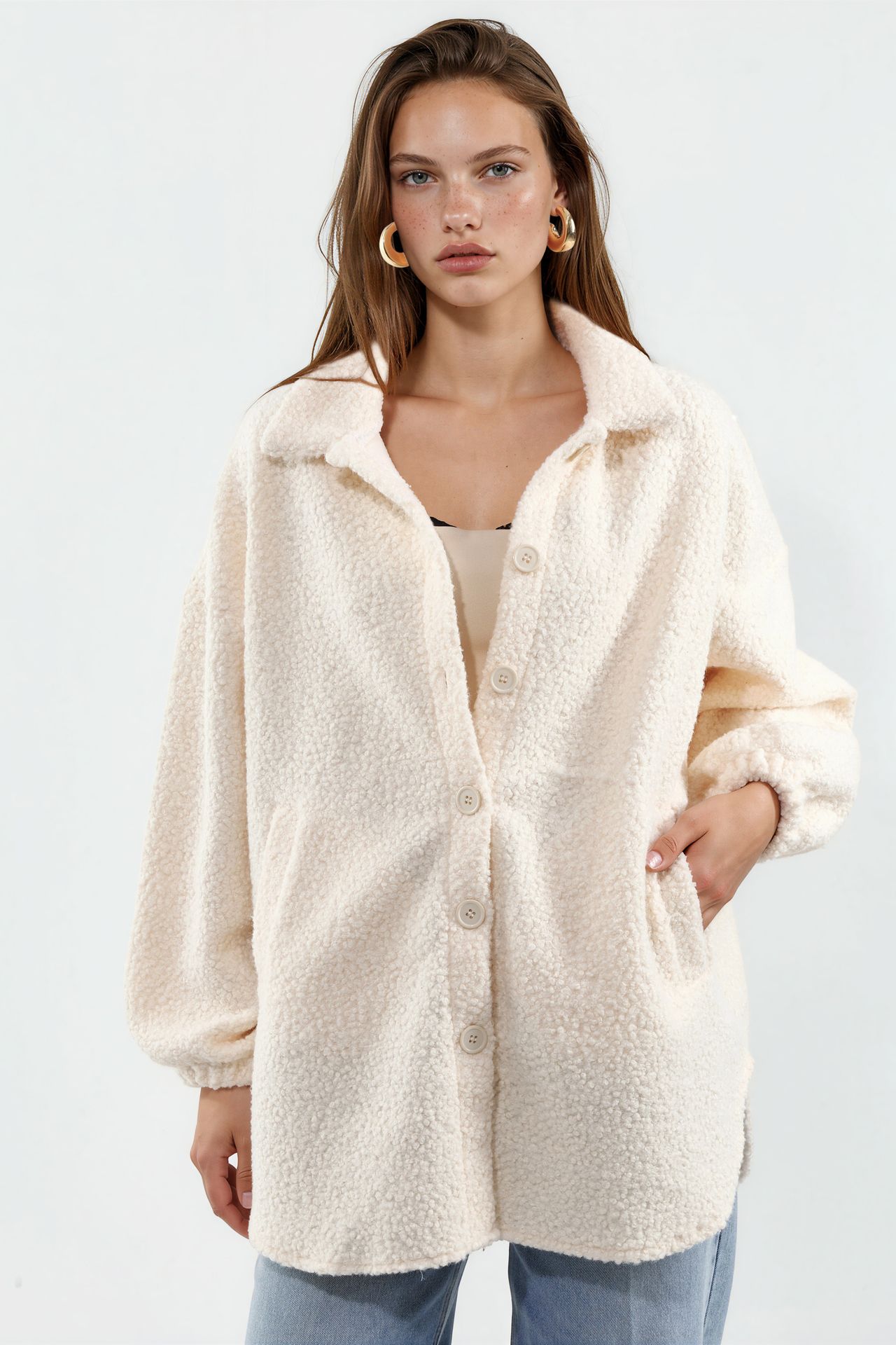 BDART Textured Gabardine Button-Up Jacket 1