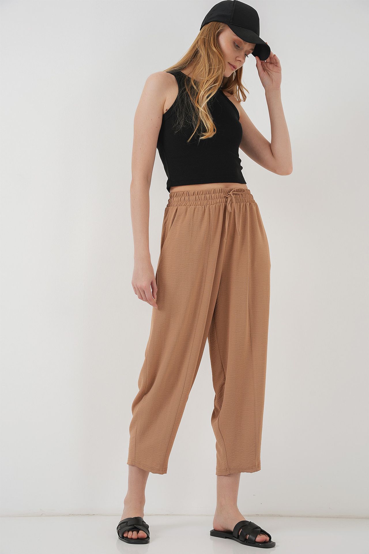 BDART Textured Salwar Pants with Drawstring Waist 1