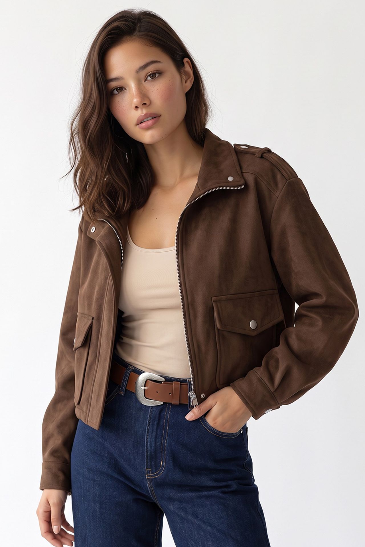 MIXRAY Women's Tailored Blazer