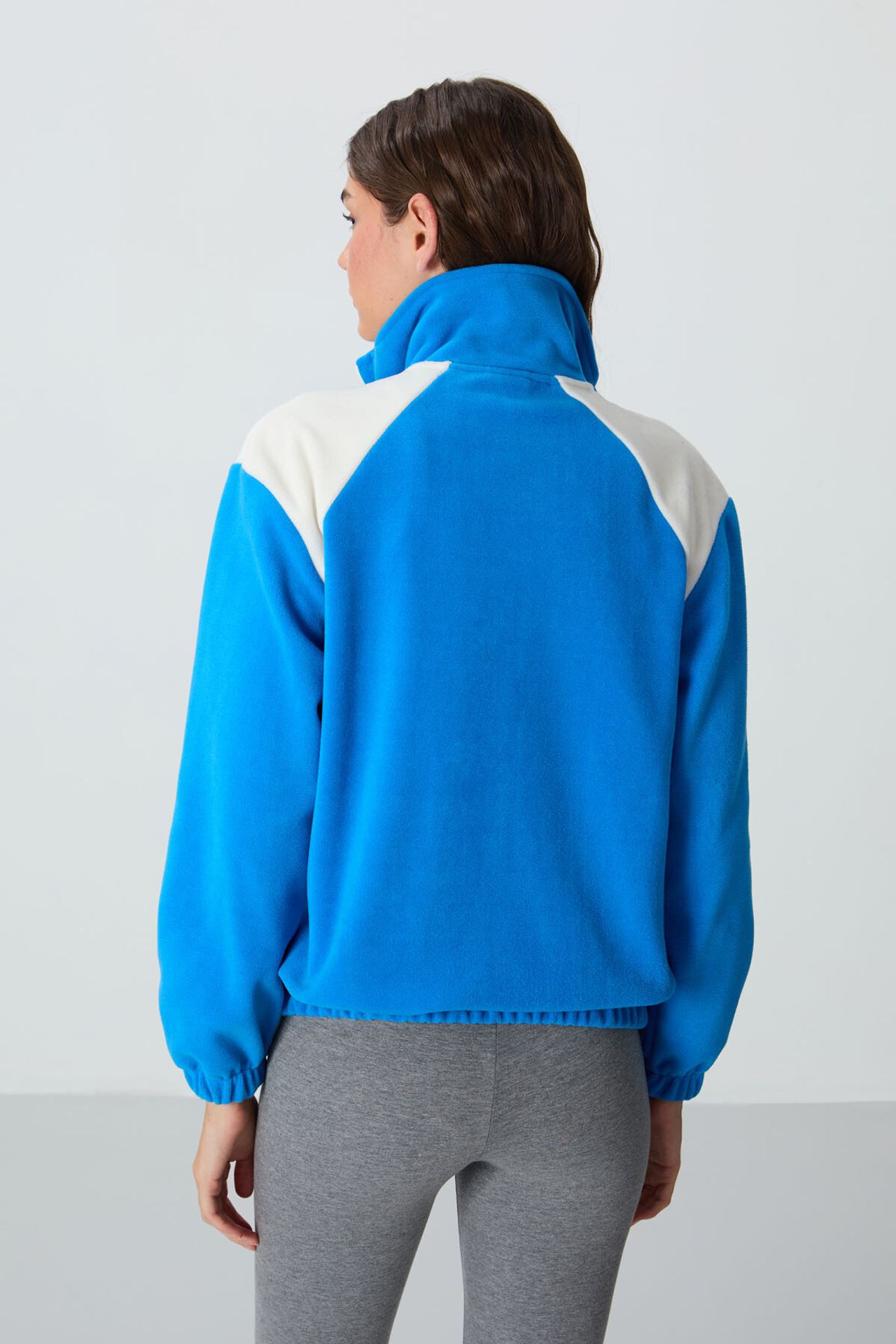 TOMMY Color Block Oversized Zip-Collar Sweatshirt 5