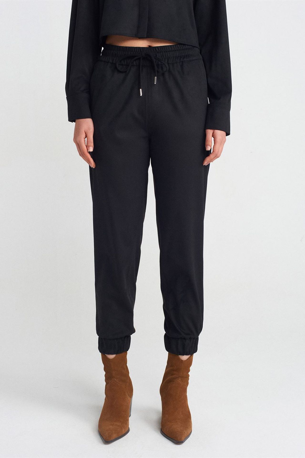 DILVIN Suni Süet Jogger Pantolon 4