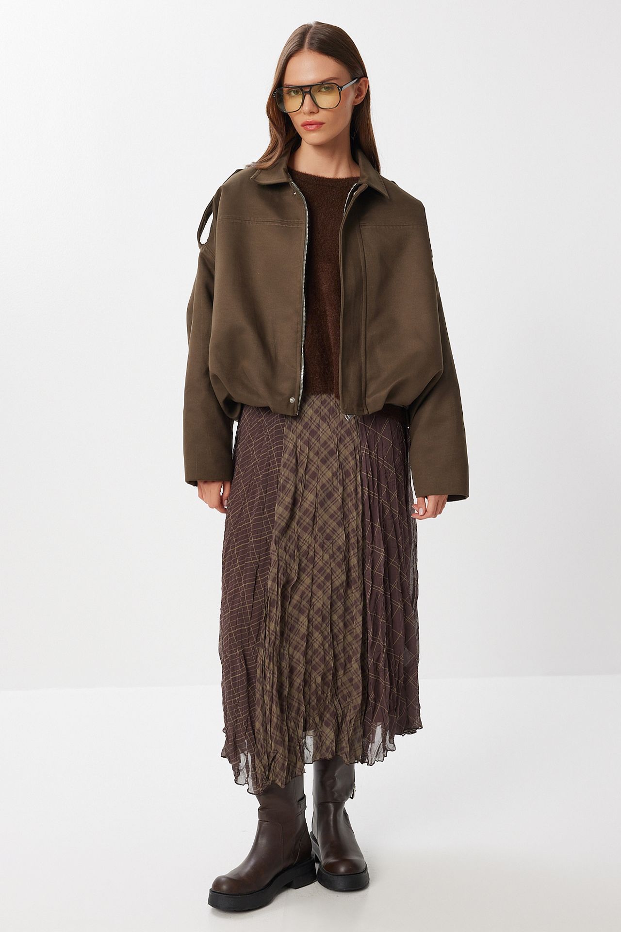 ISTANBUL Ethnic Patterned Ruffled Midi Skirt 1