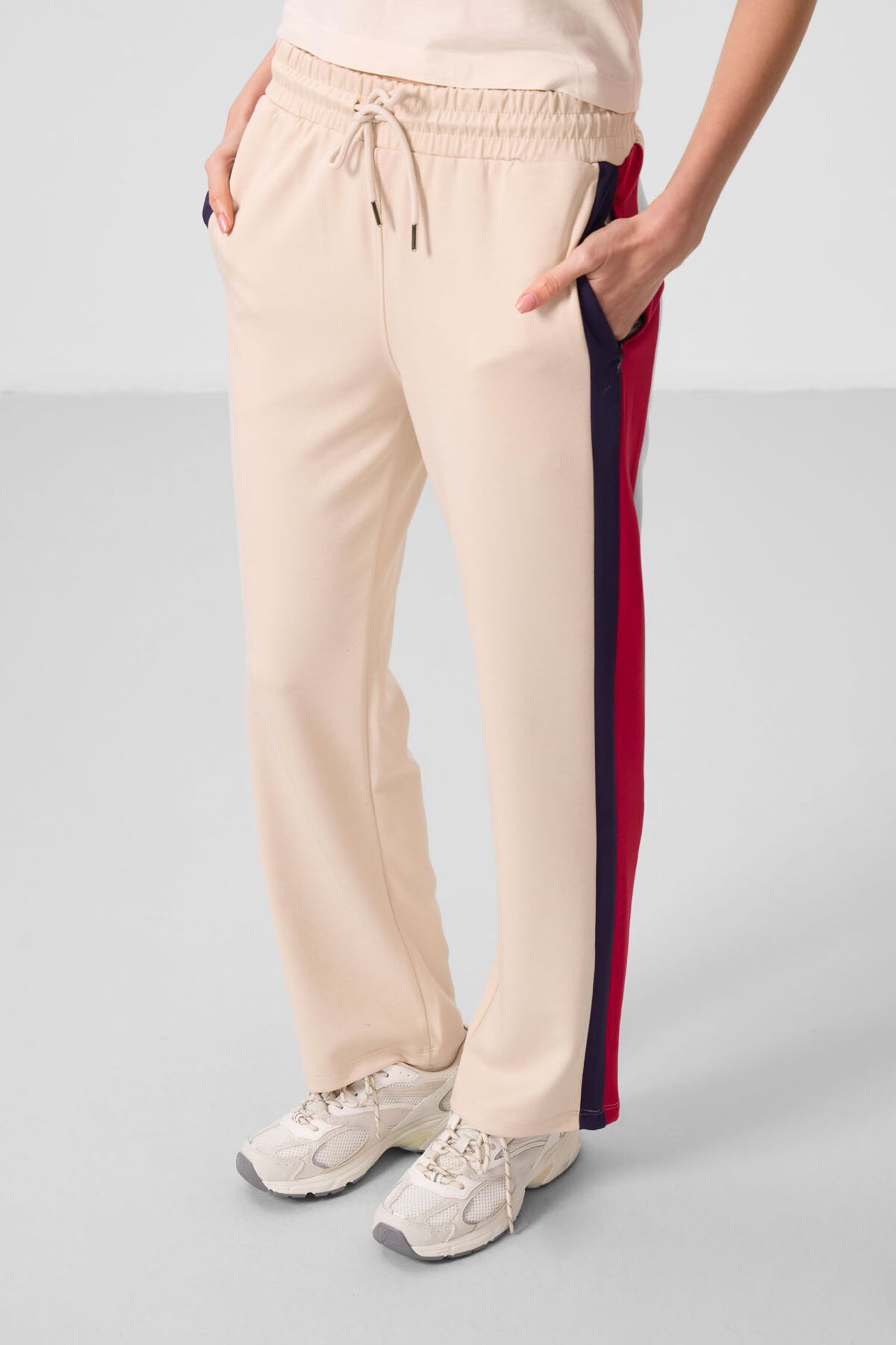 TOMMY Striped Palazzo Pants with Drawstring Waist 2