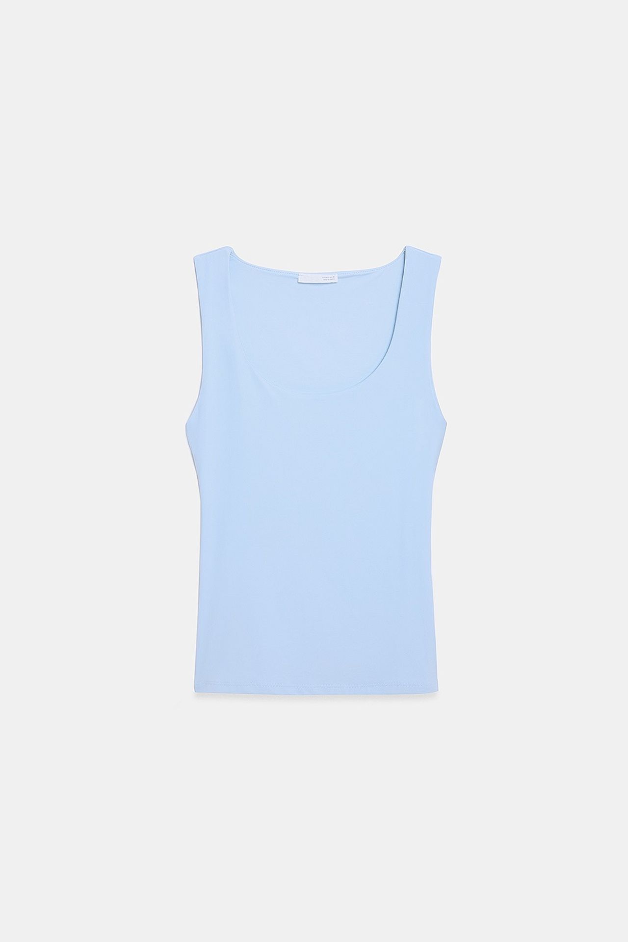 DILVIN Sleeveless Square-Neck Slim-Fit Jersey Blouse 5