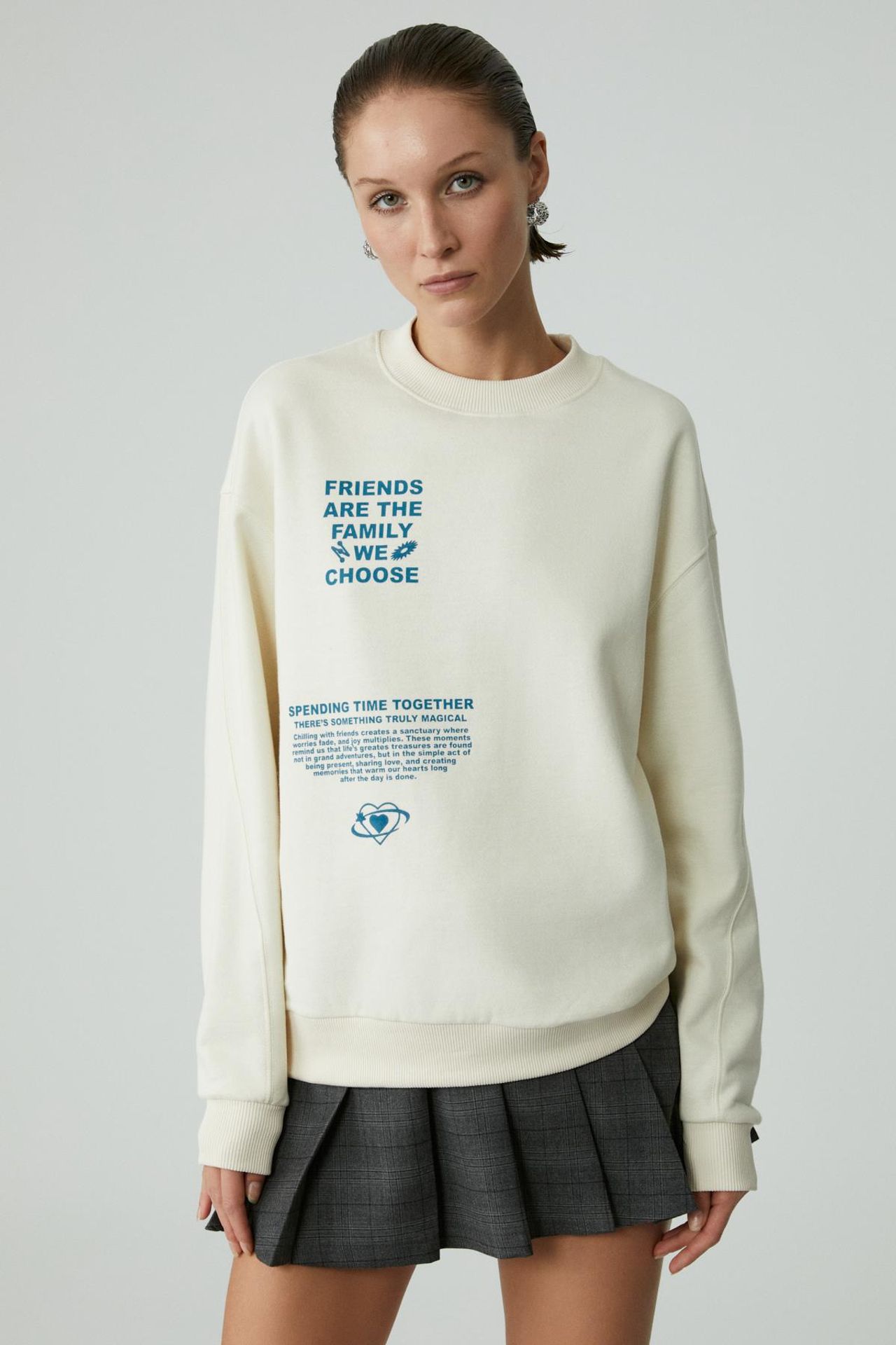 ETHIQUET Relaxed Crew Neck Sweatshirt 3