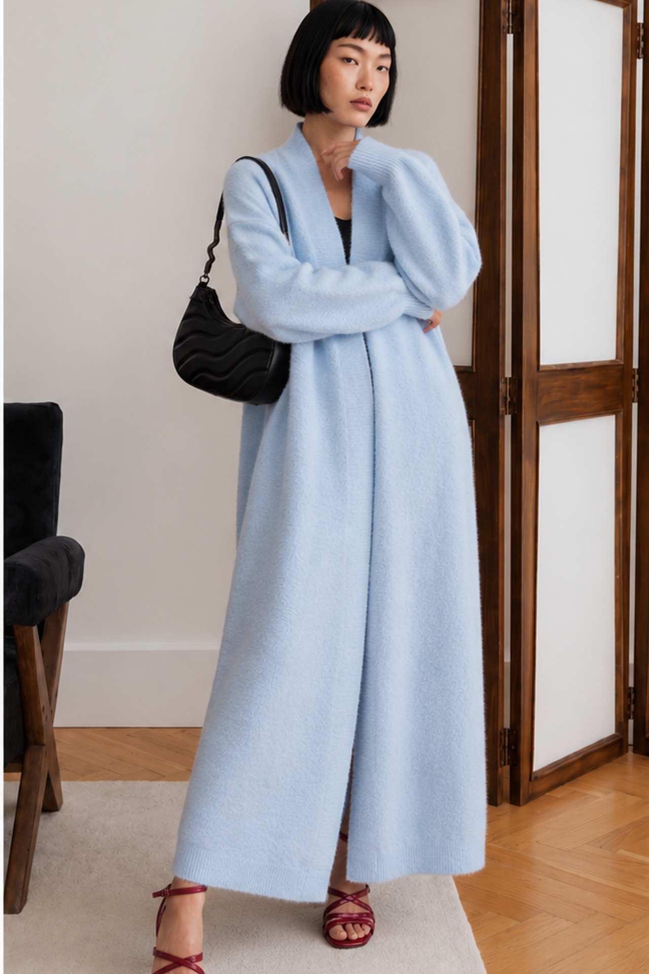 MY FASHION Açık Ön Normal Kalıp Hırka 4