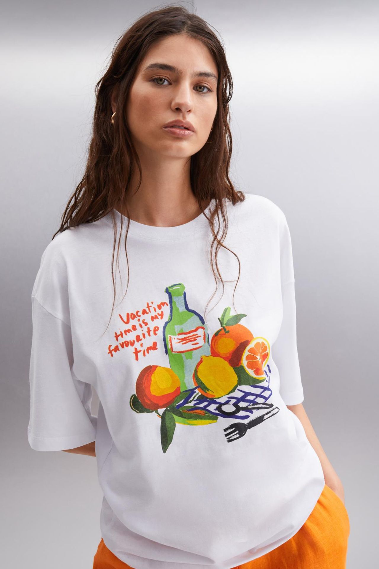 GRIMELANGE Oversized Printed Crew Neck T-Shirt 2
