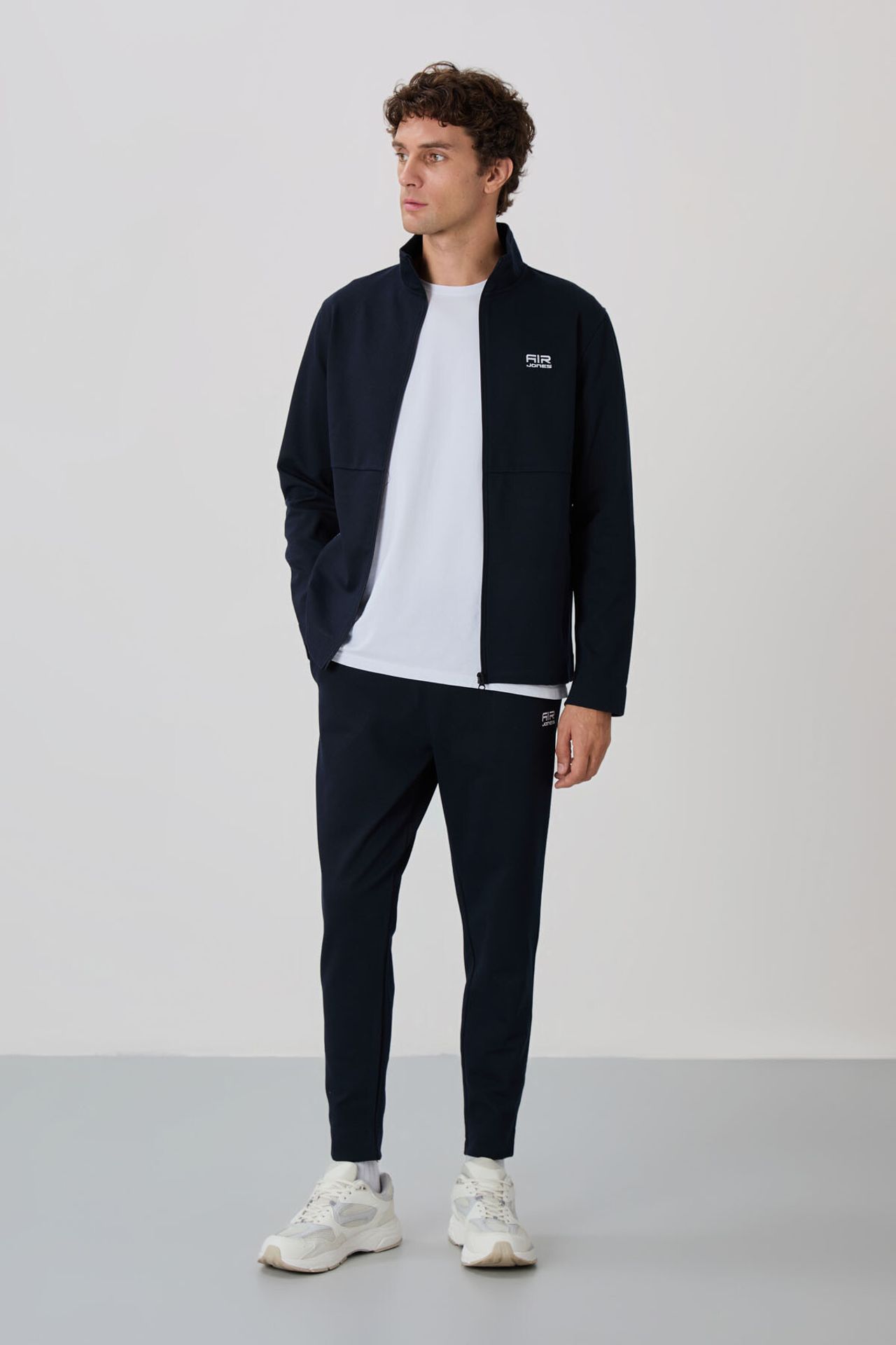 TOMMY Men's Zip-collar Sweatshirt And Pants Set 1