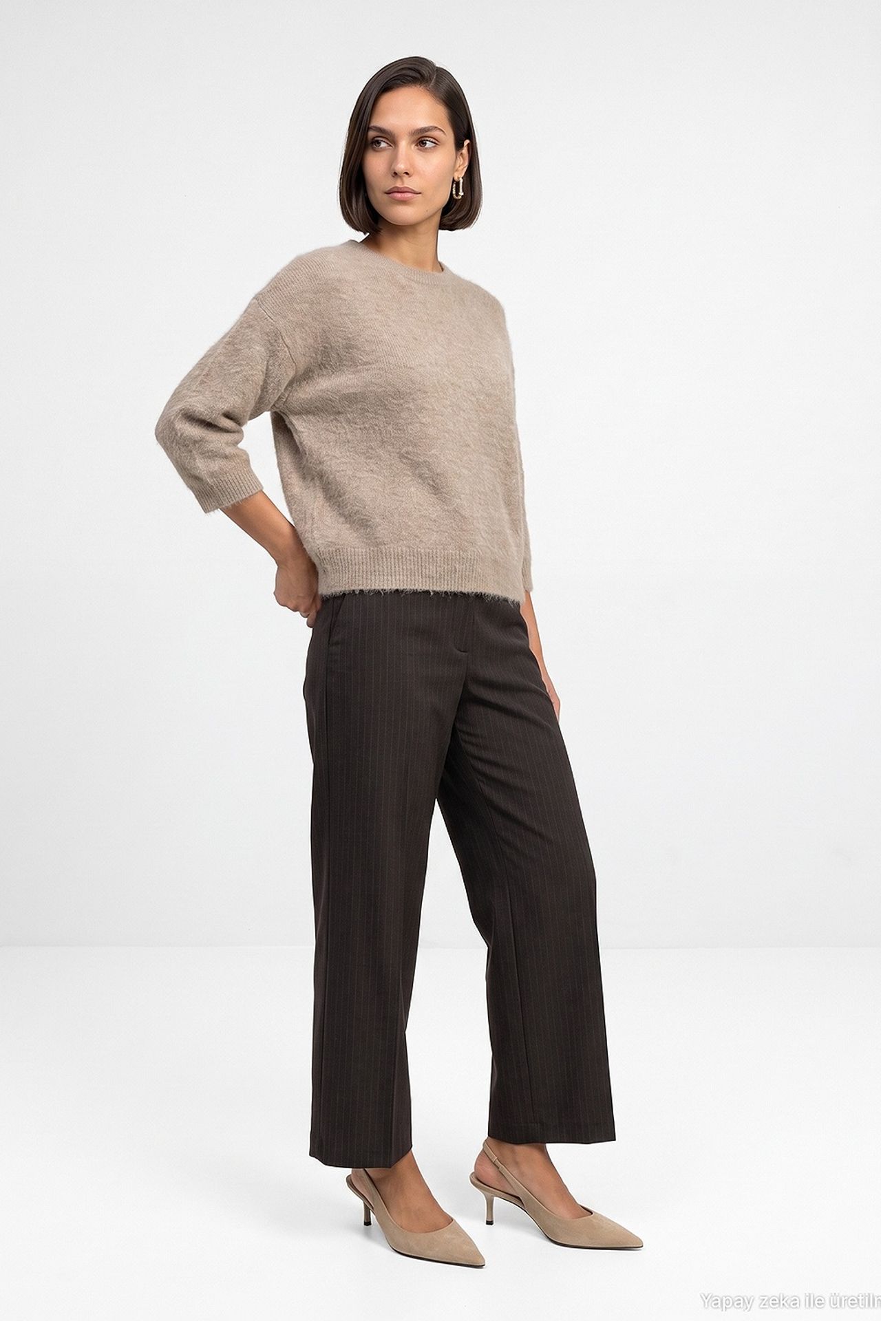 DILVIN Women's Wool Blend Sweater 4