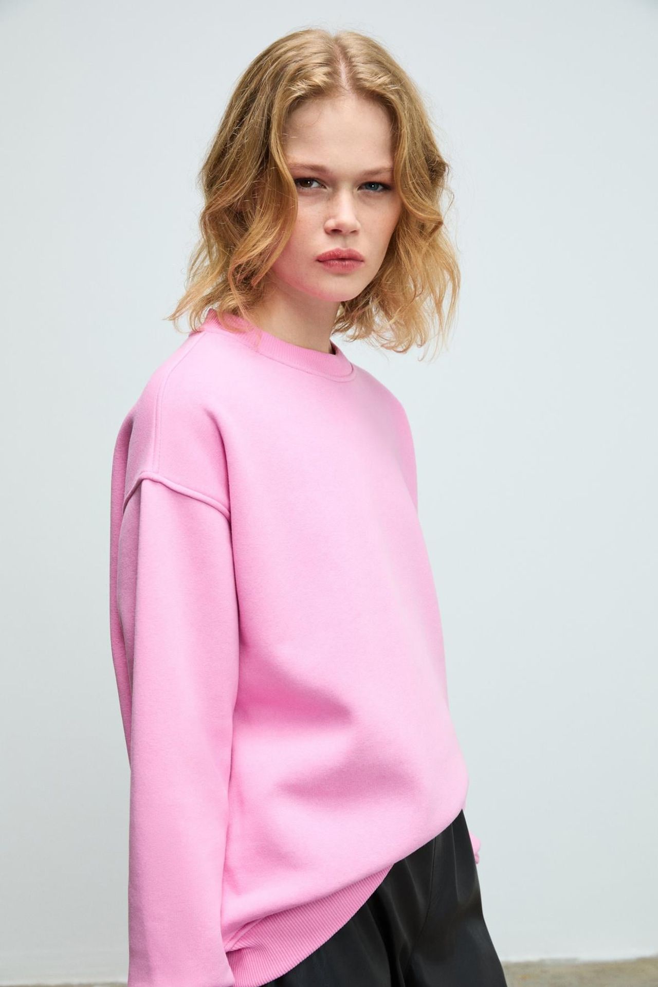 GRIMELANGE Bol Kesimli Bisiklet Yaka Sweatshirt 3