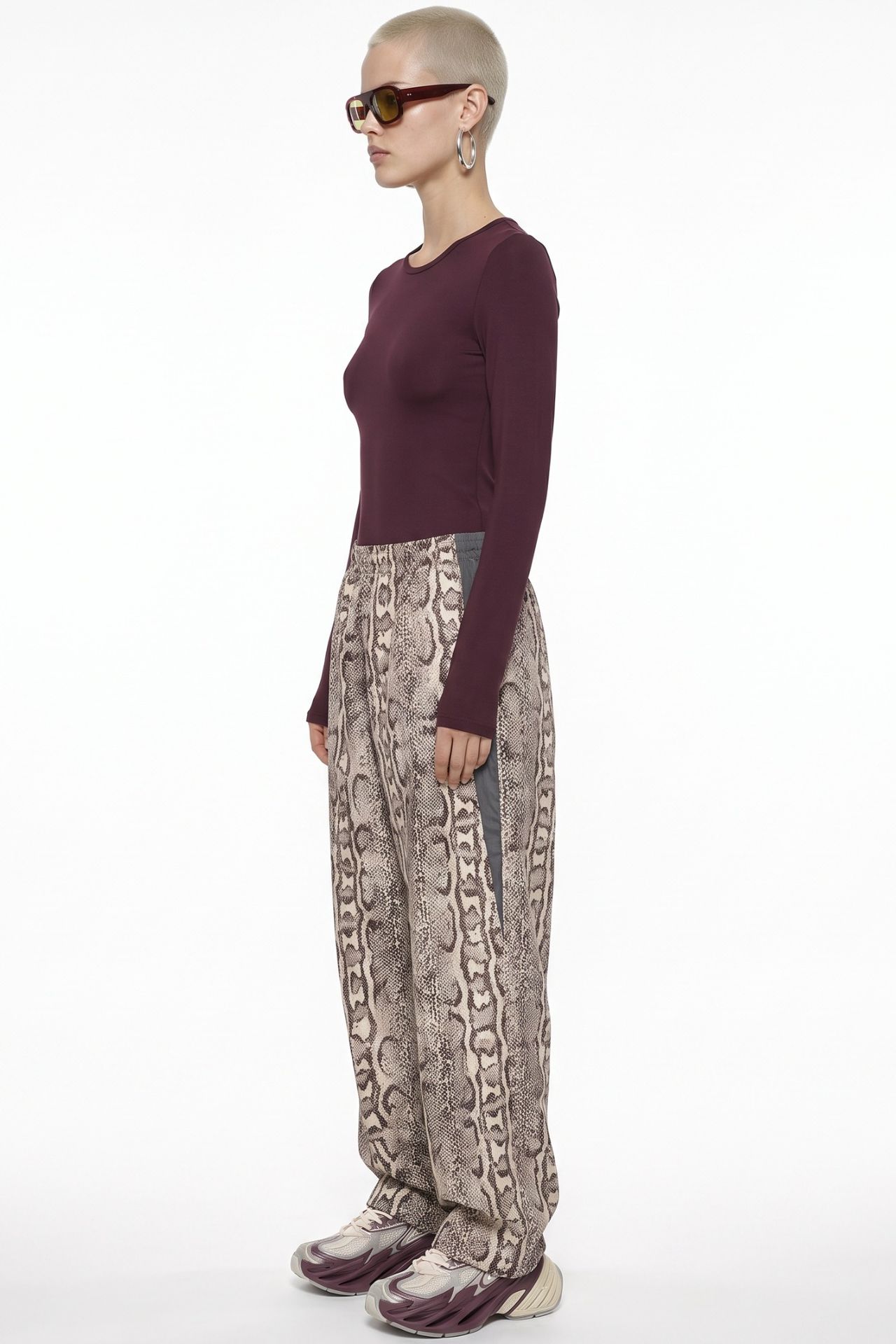 BUSEM Slim Fit Crew Neck Long Sleeve Blouse 2