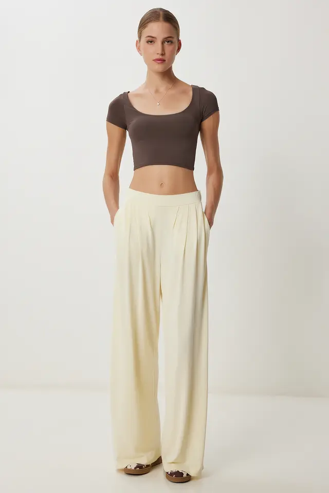 ISTANBUL Wide Leg Pull-On Palazzo Pants