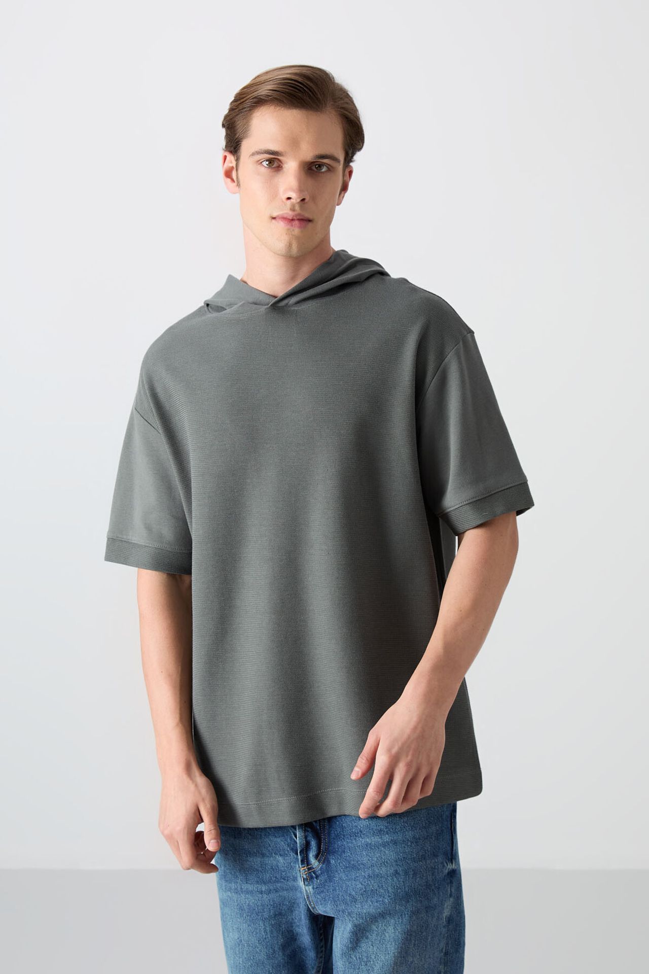 TOMMY Oversized Hooded Short-sleeve T-shirt 4