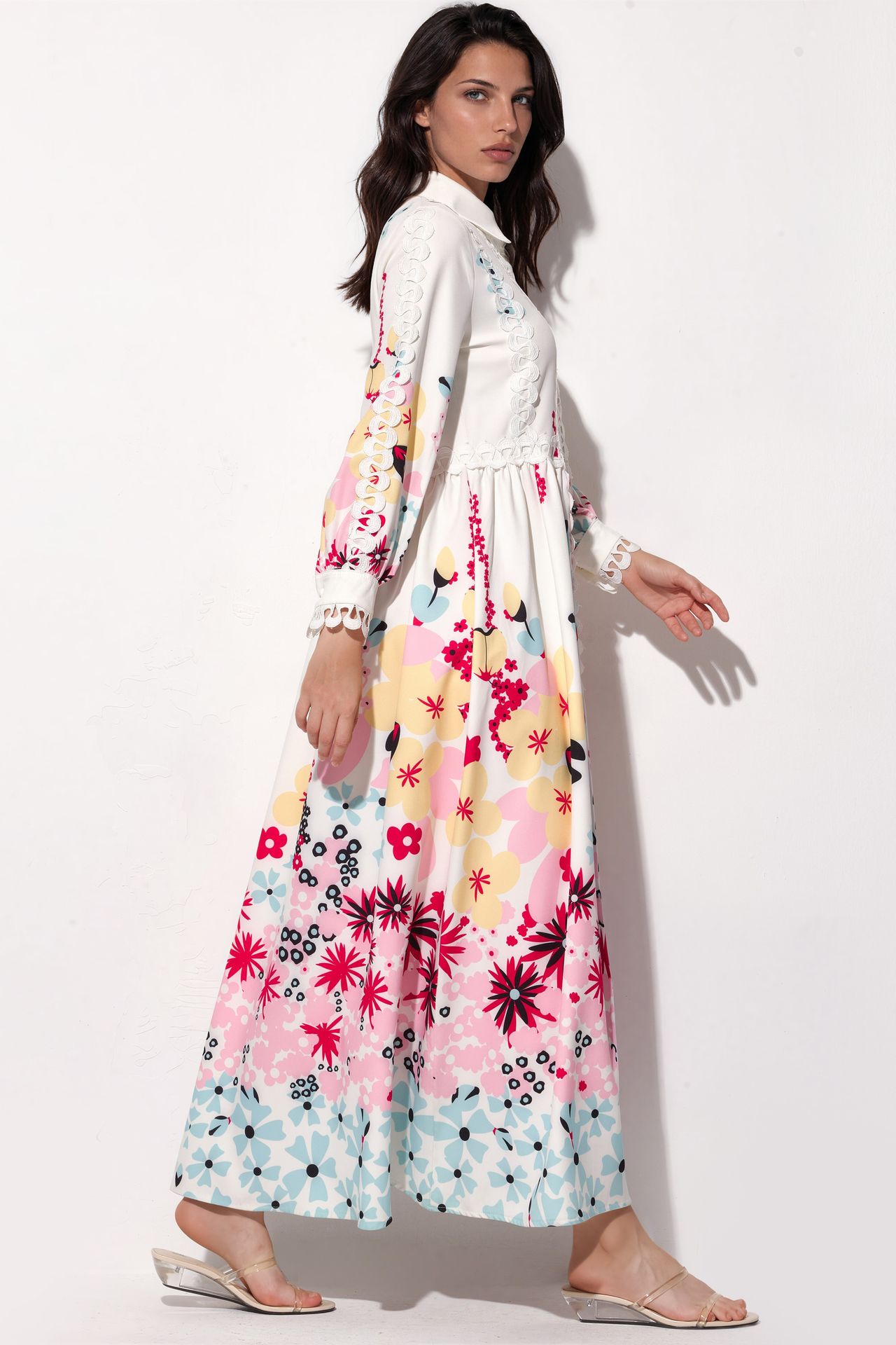MSN Floral A-line Maxi Dress 2