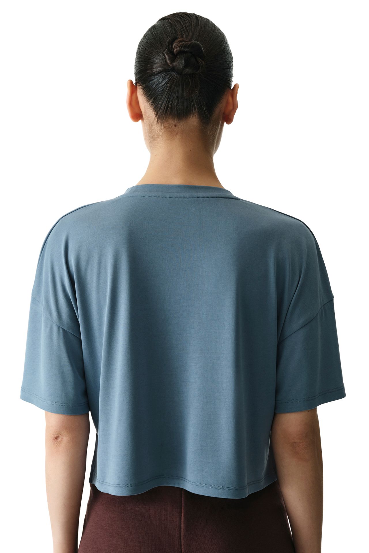PENTI Modal Crop T-shirt With Slit 2