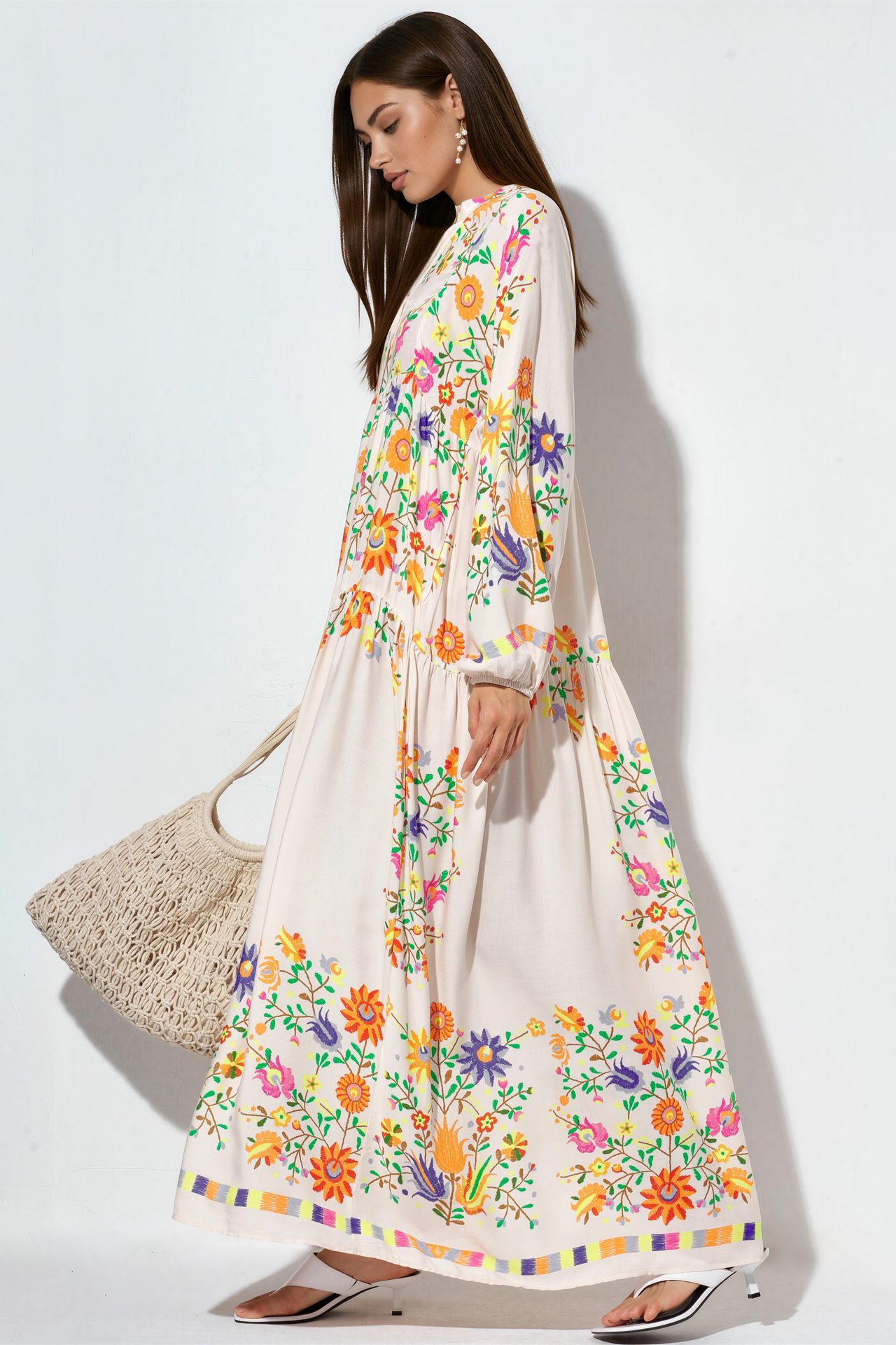 BDART Printed V-Neck Maxi Dress 2