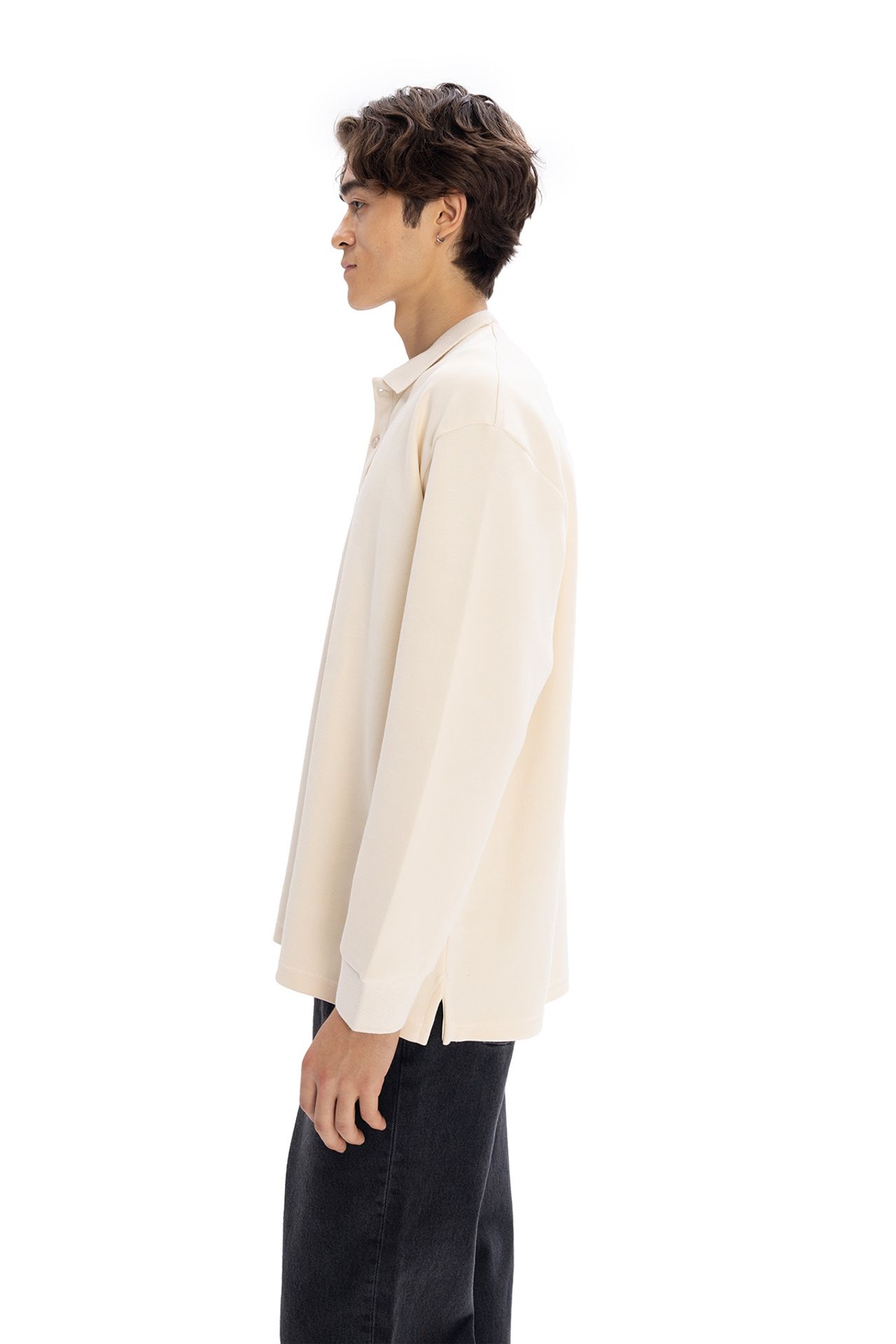 GIESTO Comfort Fit Polo Shirt with Button Detail 5