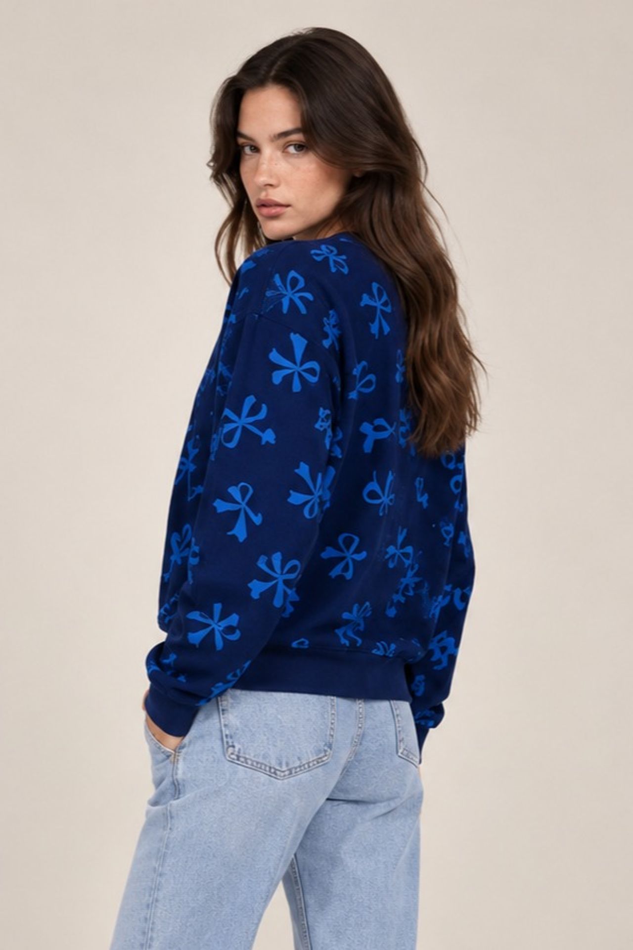 BERSAN Klasik Bisiklet Yaka Sweatshirt 2