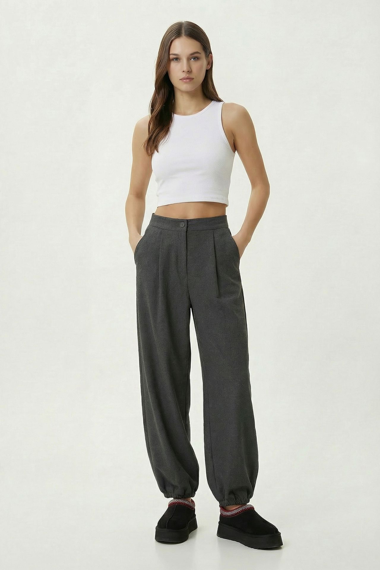 ISTANBUL High Waist Pleated Salwar Pants 2