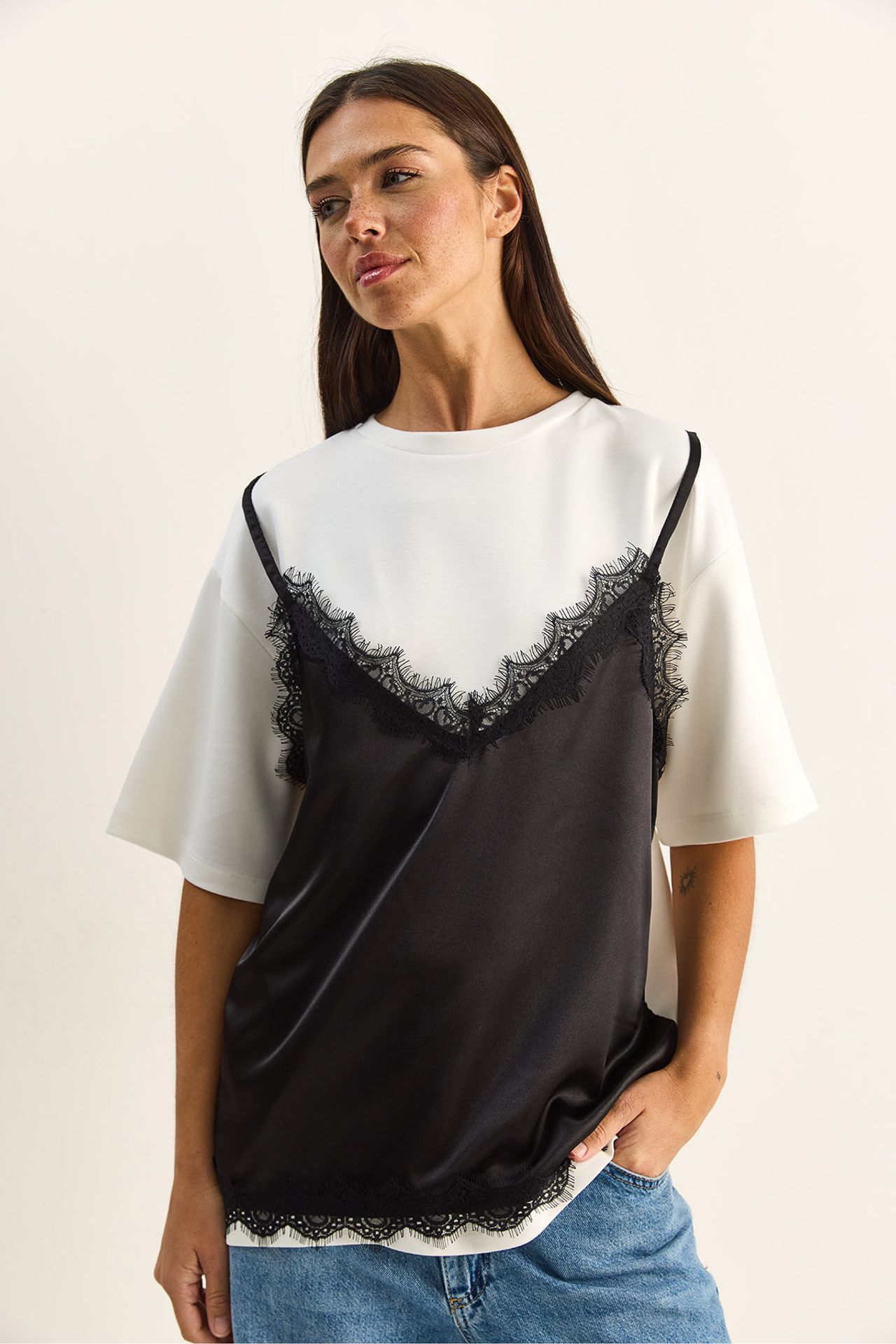 LUCCI Women's Polyester Elastane T-Shirt 2