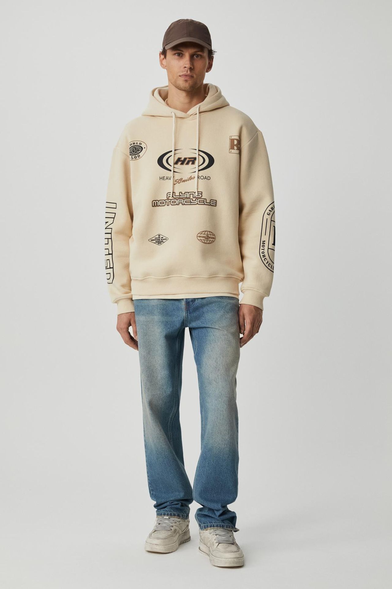 GRIMELANGE Baskılı Kapüşonlu Sweatshirt 5