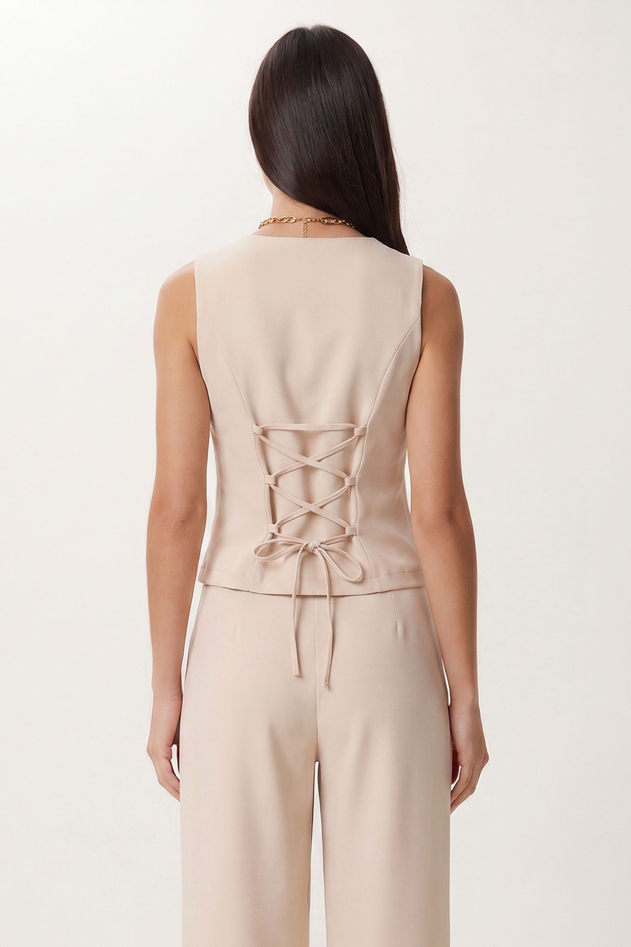 ISTANBUL Women’s Two-piece Vest And Wide-leg Trouser Set 6
