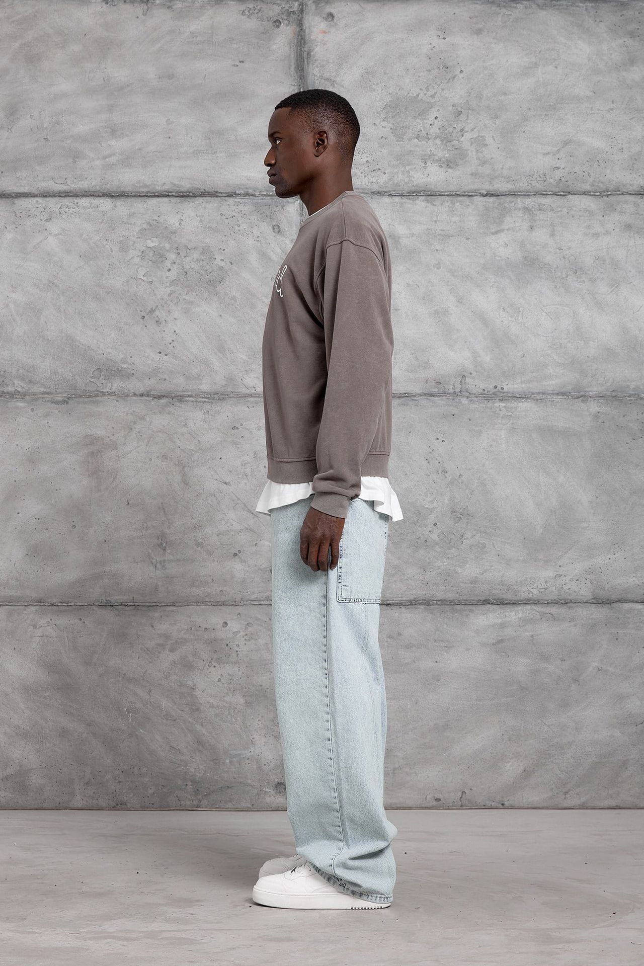 NOMARC Baskılı Oversize Bisiklet Yaka Sweatshirt 6