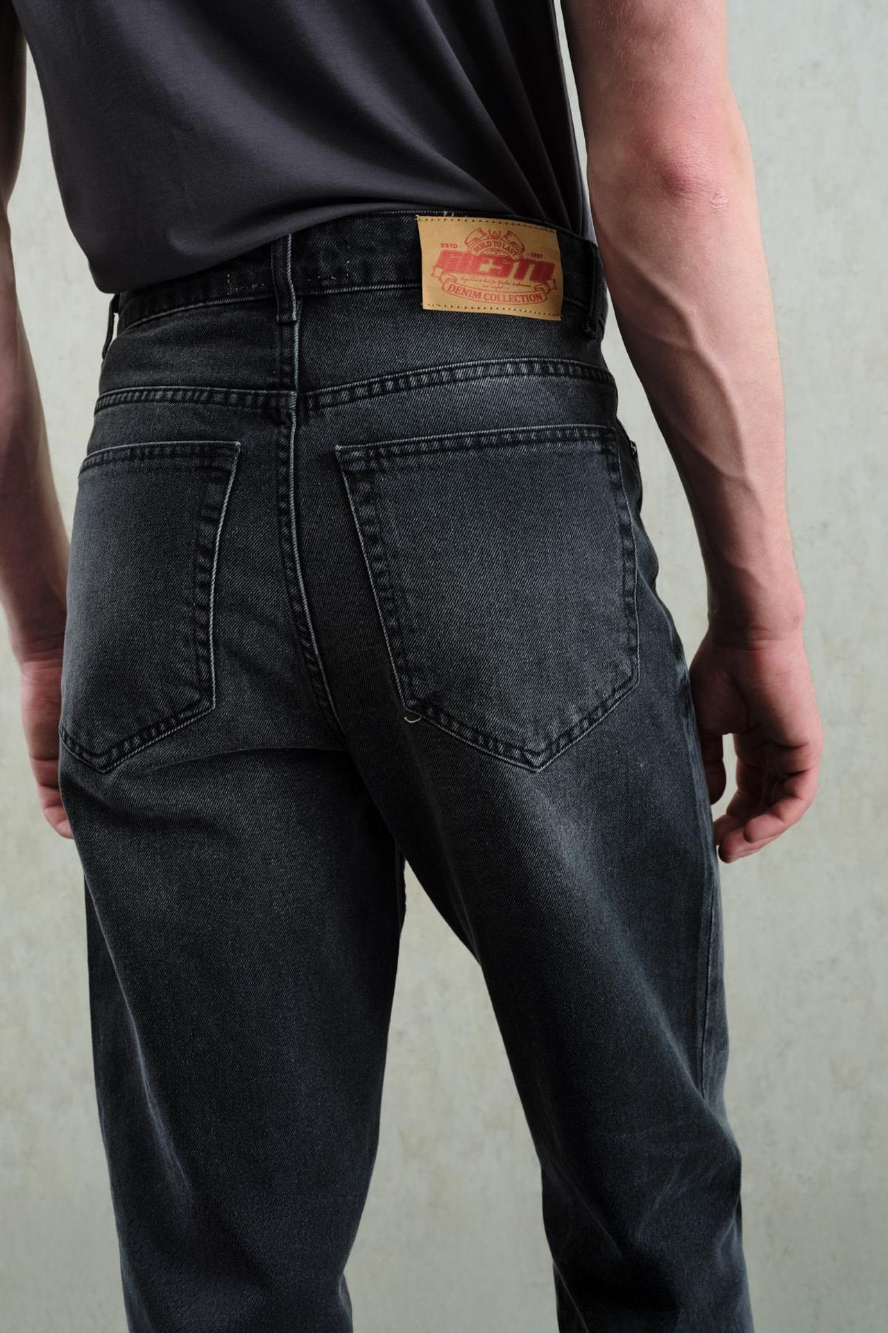 GIESTO Regular Fit Straight Leg Denim Jeans 4