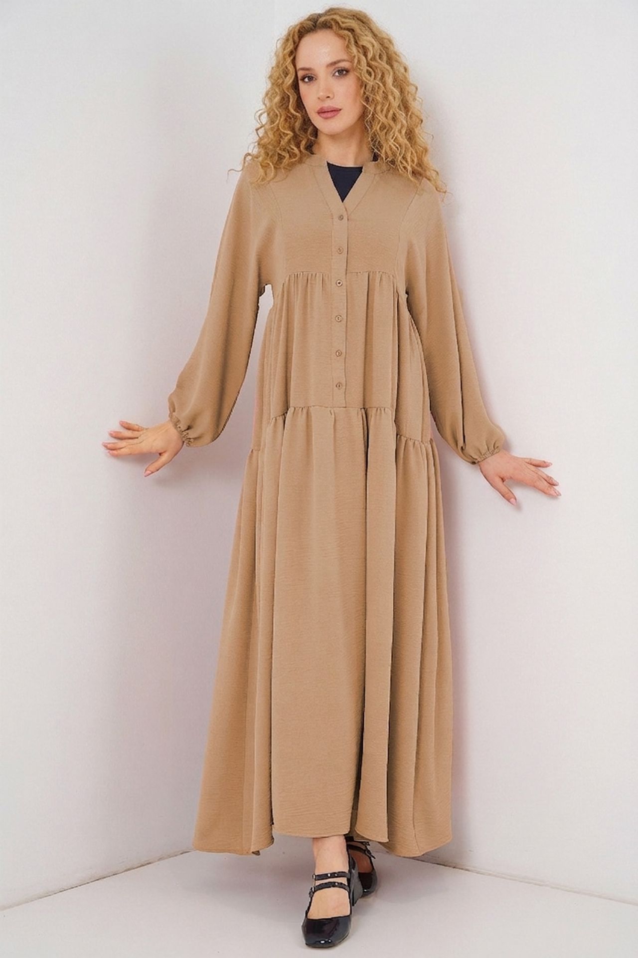 BDART Printed V-Neck Maxi Dress