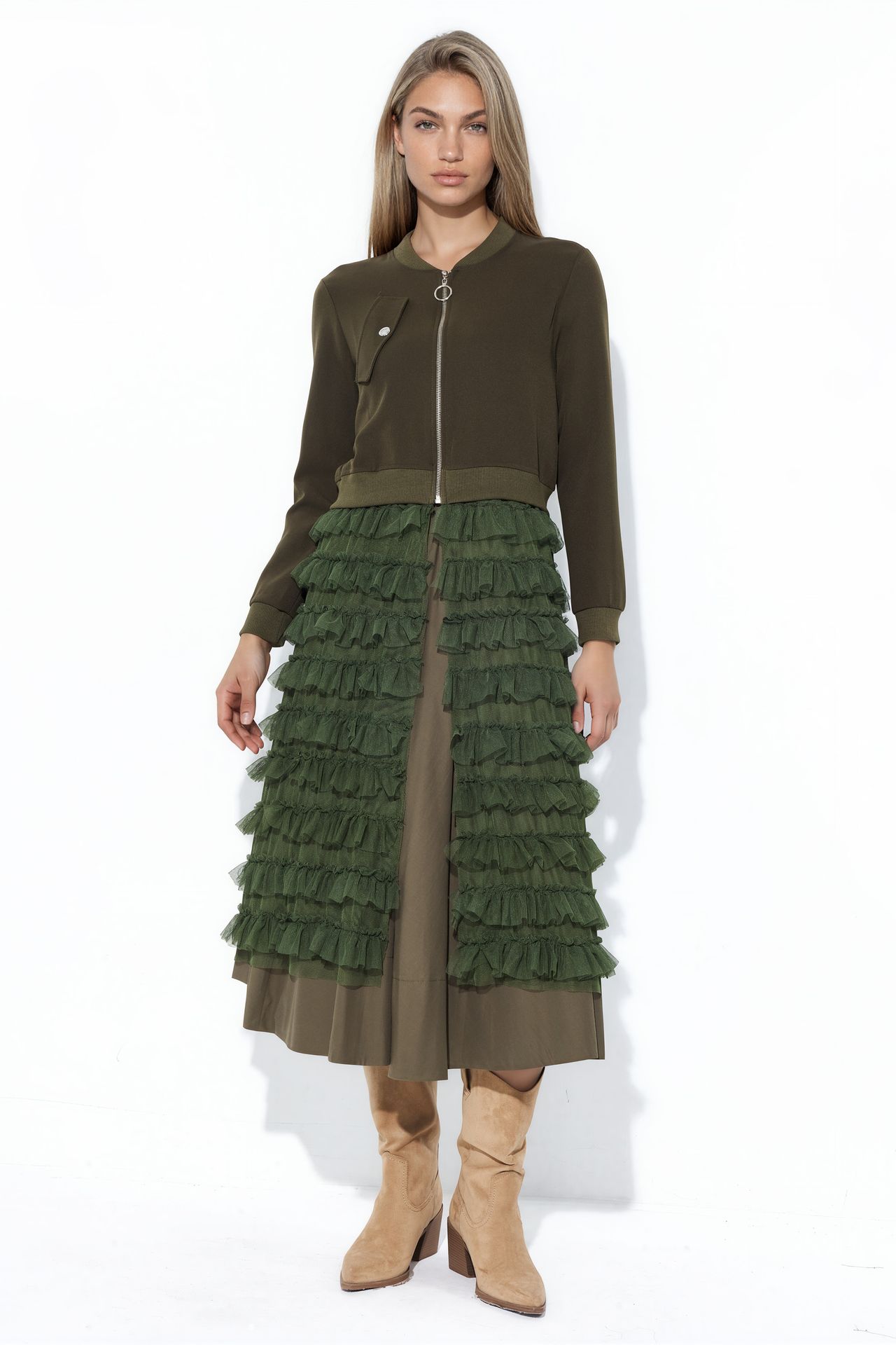 MSN Long Textured Poplin Jacket 1