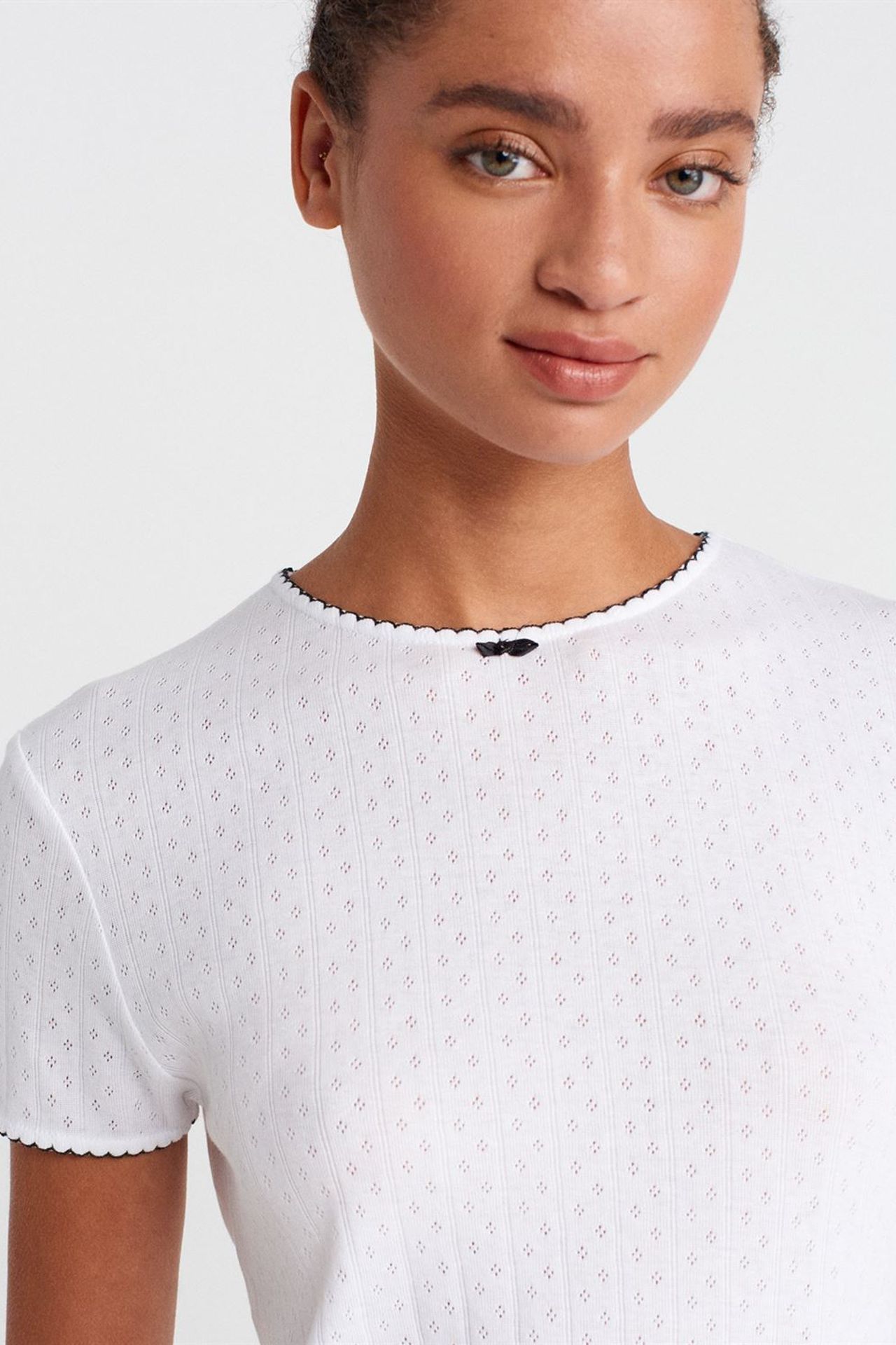 DILVIN Women's Ribbed Crop T-Shirt 3