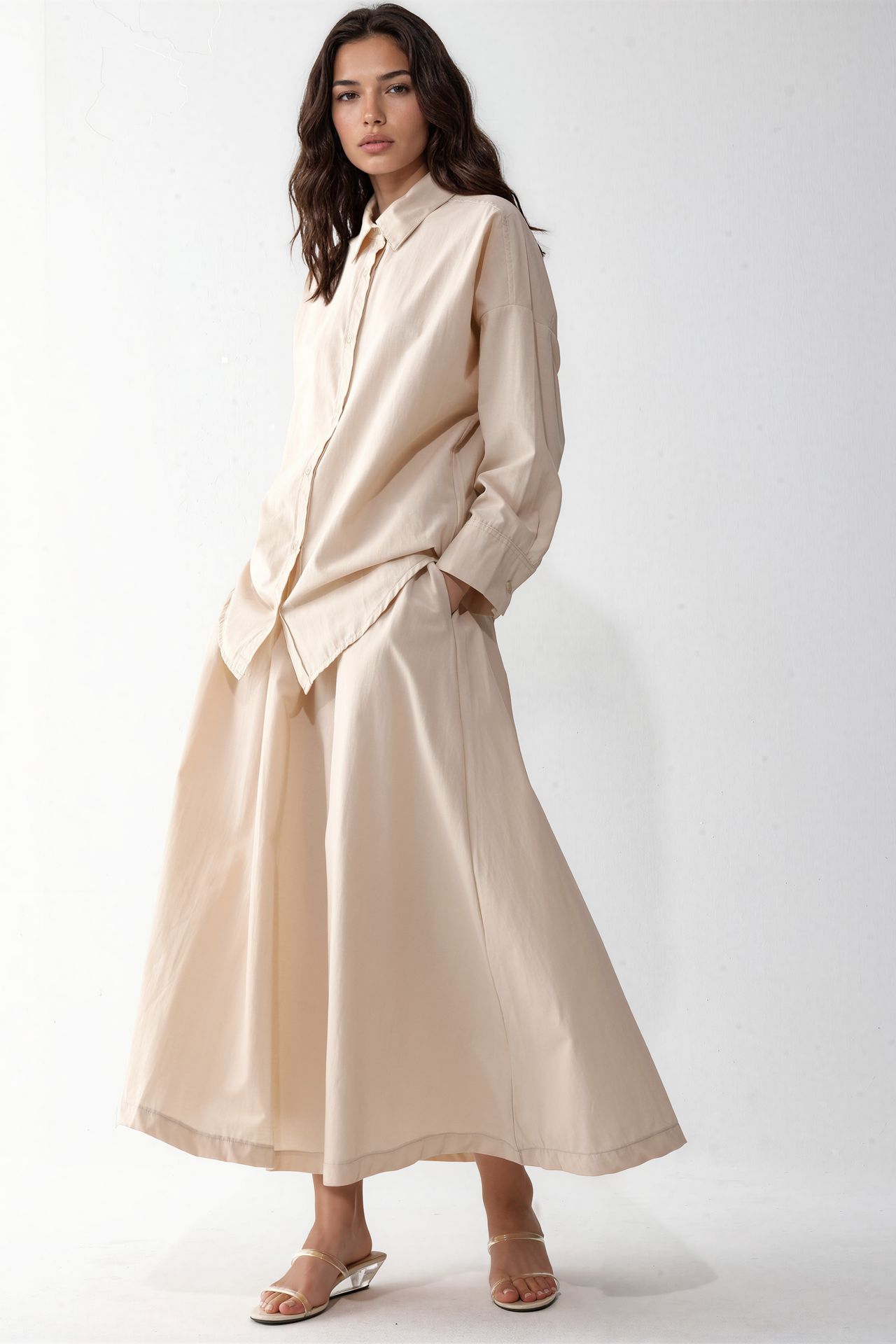 MSN Cotton Viscose Linen Two-Piece Coord 2