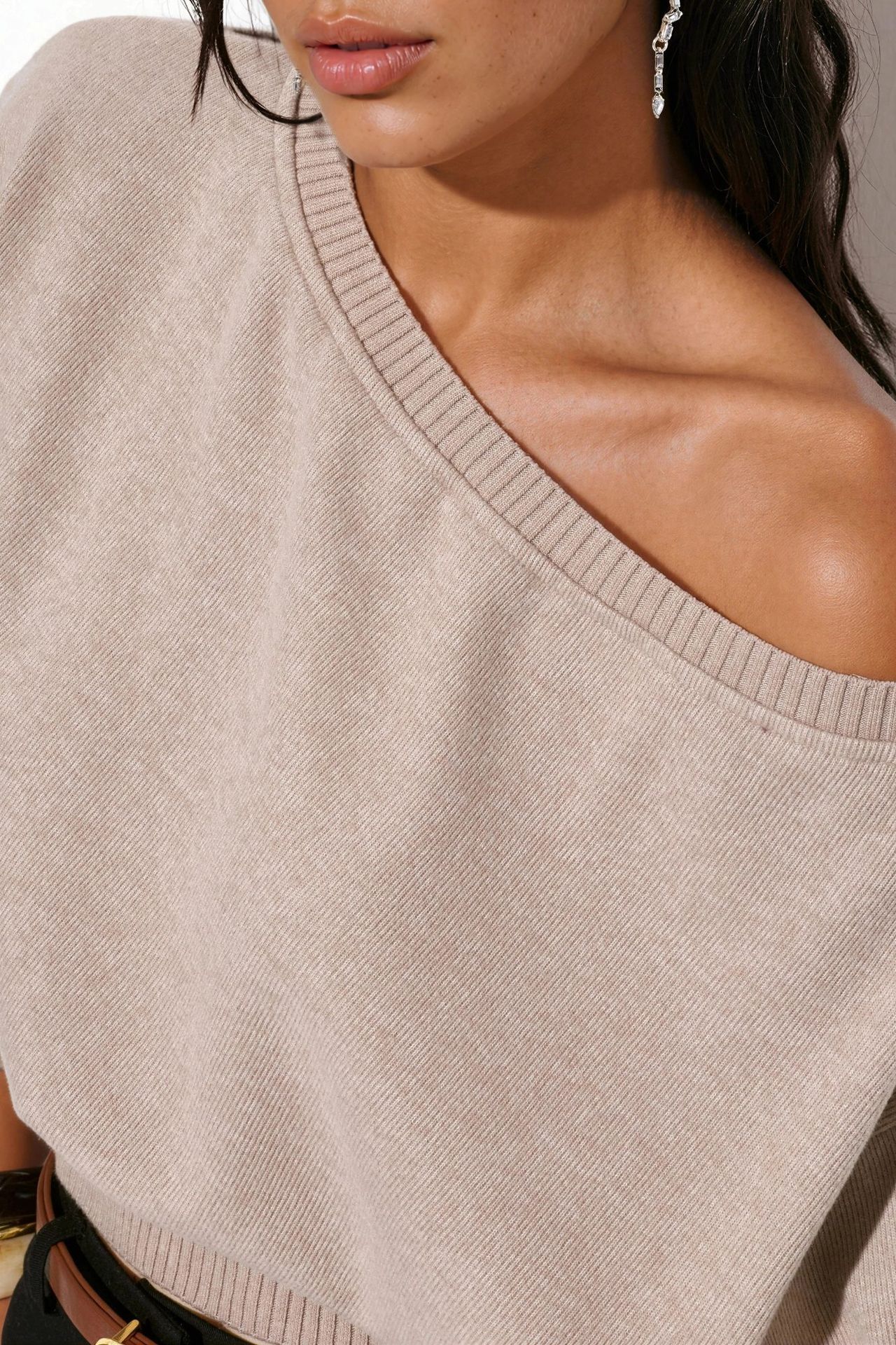 BUSEM Women's Ribbed Crew Neck Sweater 4