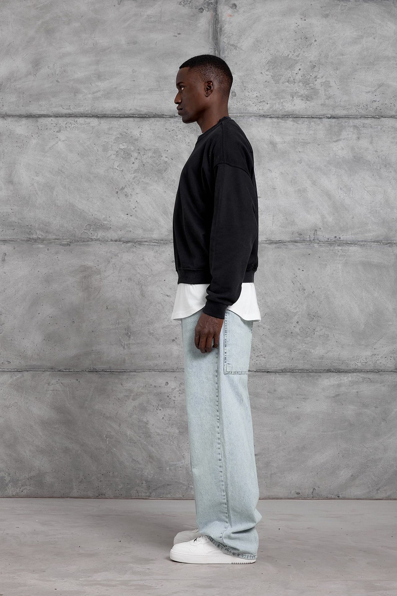 NOMARC Rahat Bisiklet Yaka Uzun Kollu Sweatshirt 5